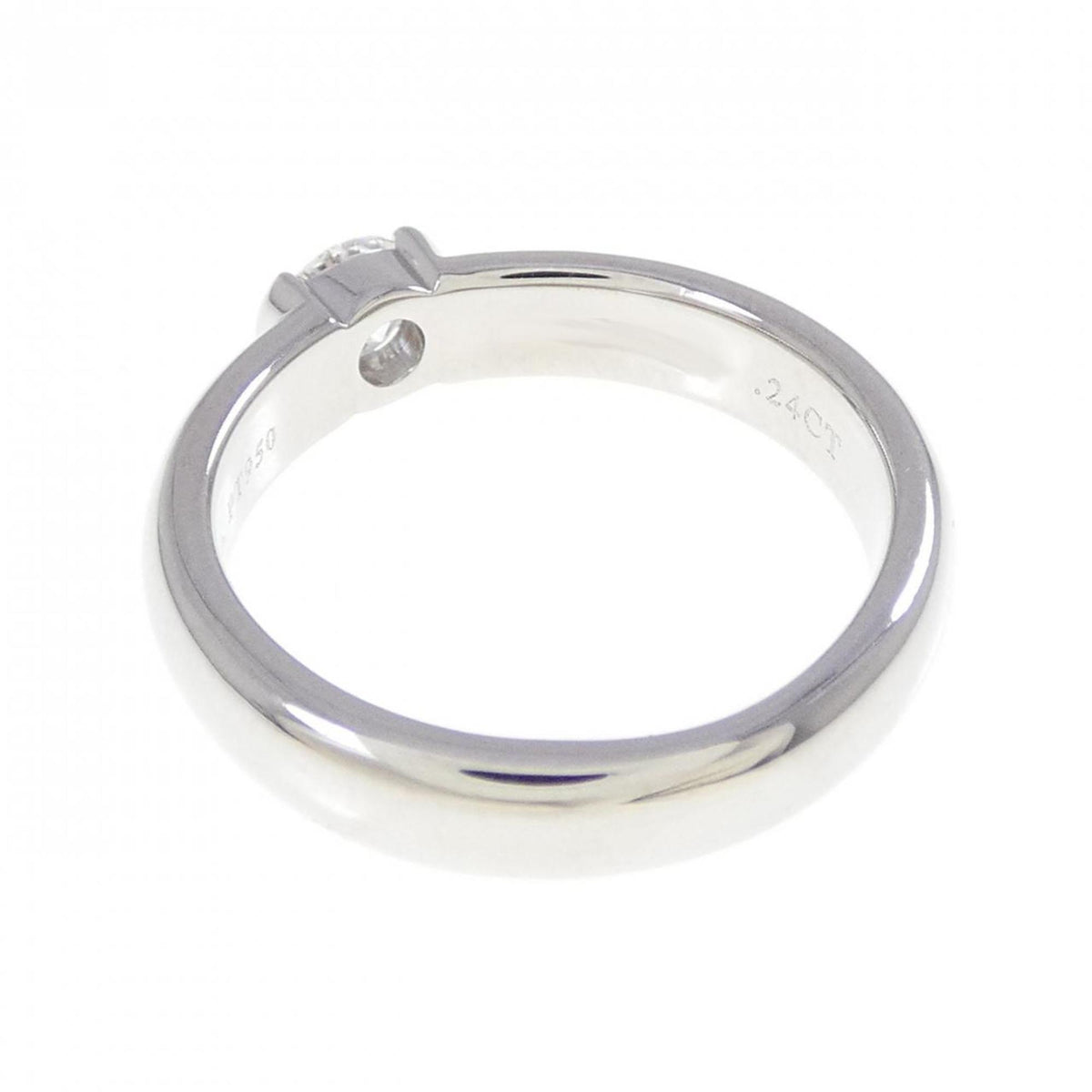 Tiffany Platinum Platinum 950 Band Ring (Pre-Owned)