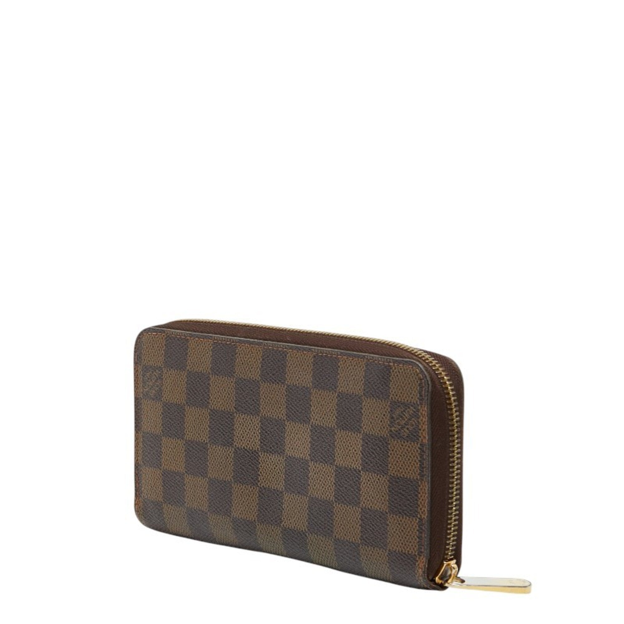 Louis Vuitton Brown Pvc Leather Long Wallet (Bi-Fold) (Pre-Owned)
