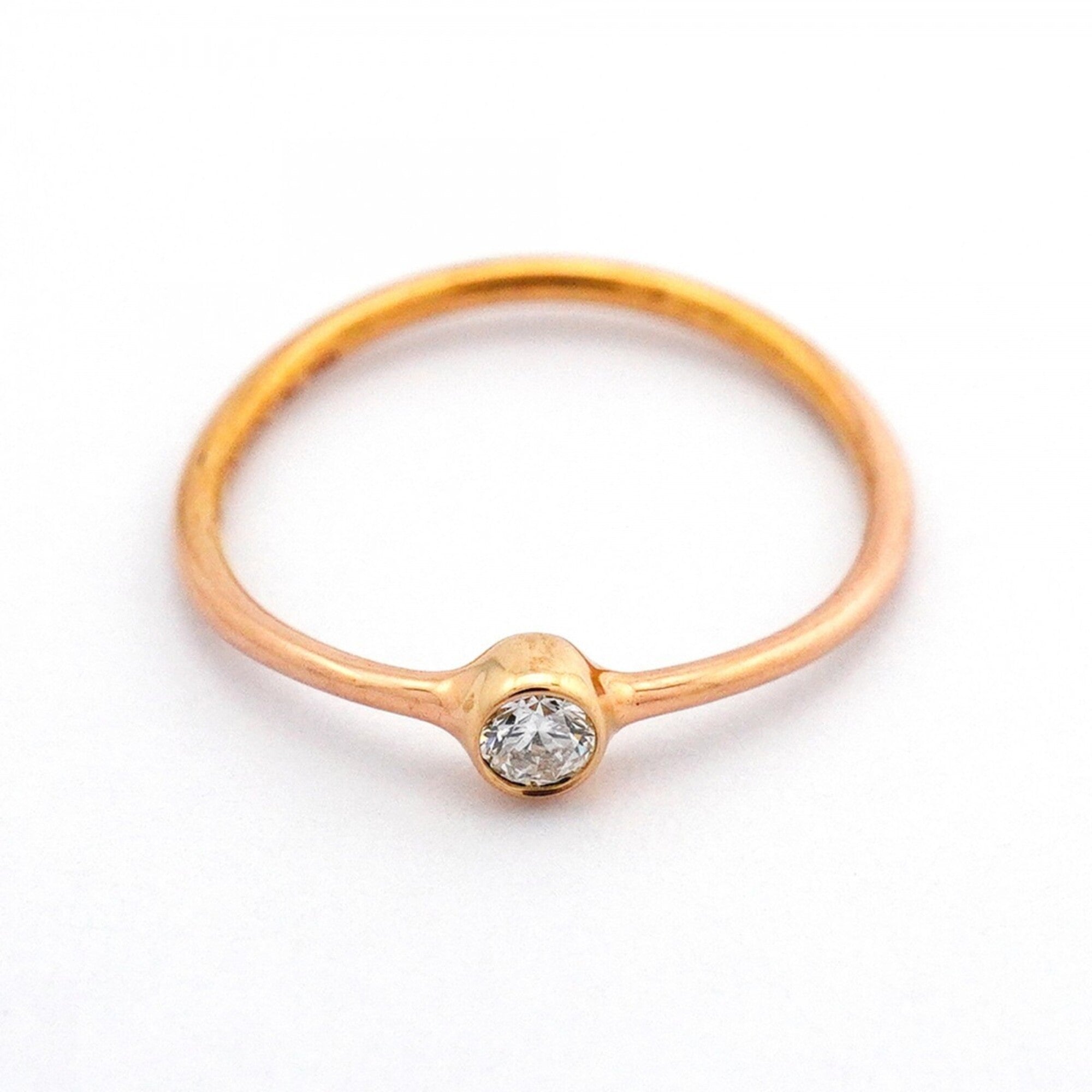 Tiffany Pink Gold (18K) Band Ring (Pre-Owned)