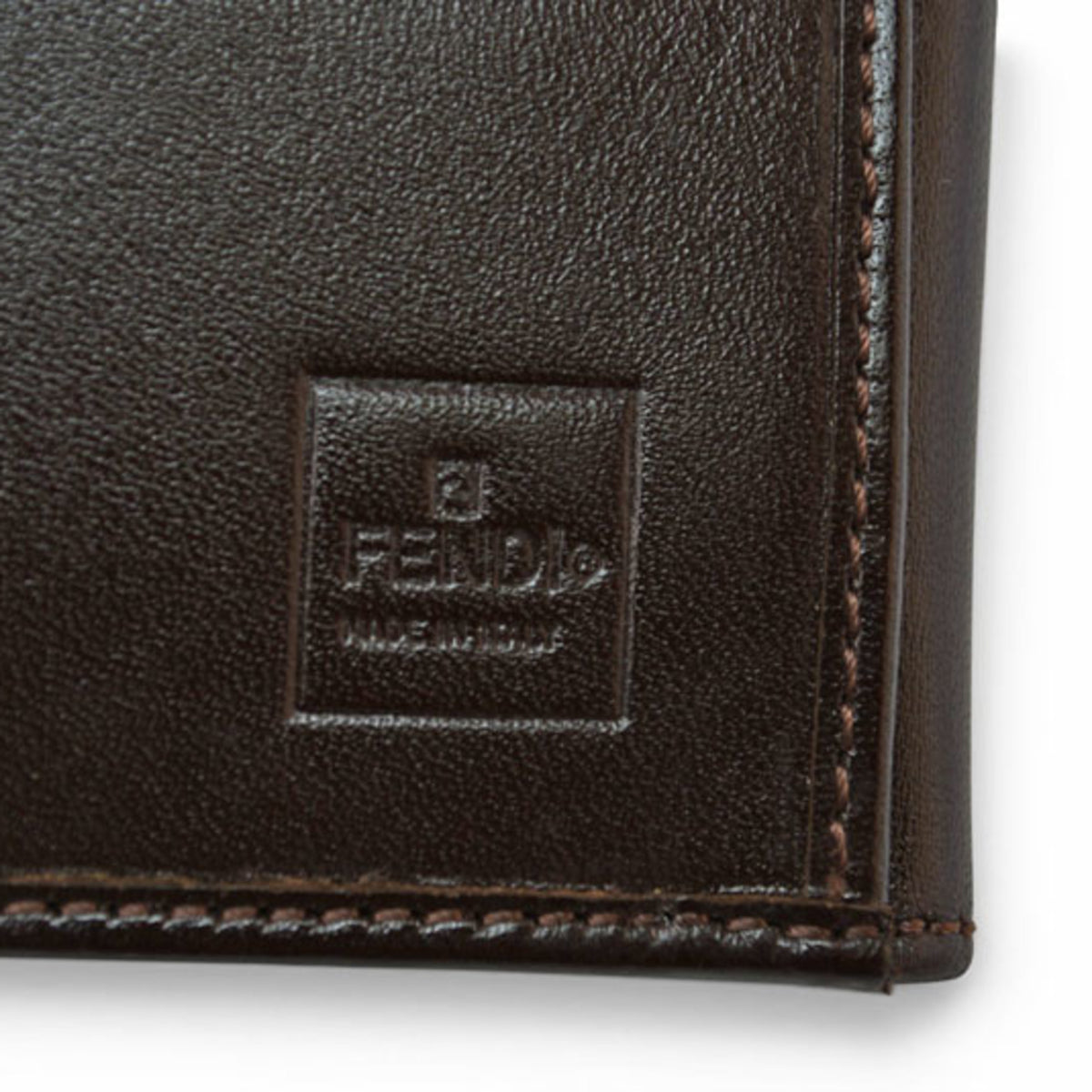 Fendi Zucca Brown Canvas Wallet (Bi-Fold) (Pre-Owned)