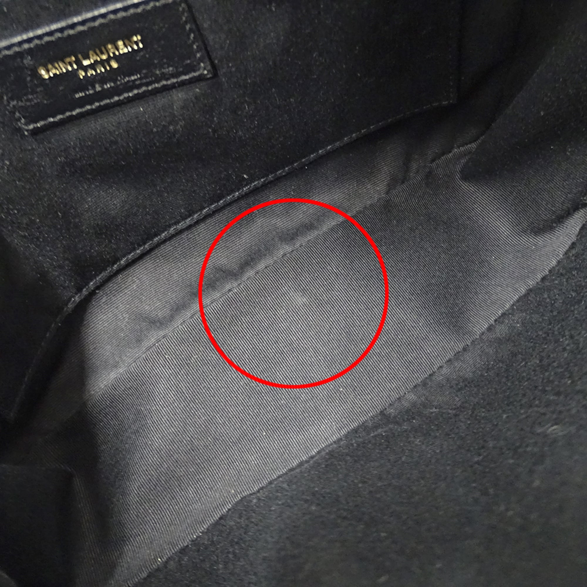 Saint Laurent Black Leather Handbag Shoulder Bag (Pre-Owned)