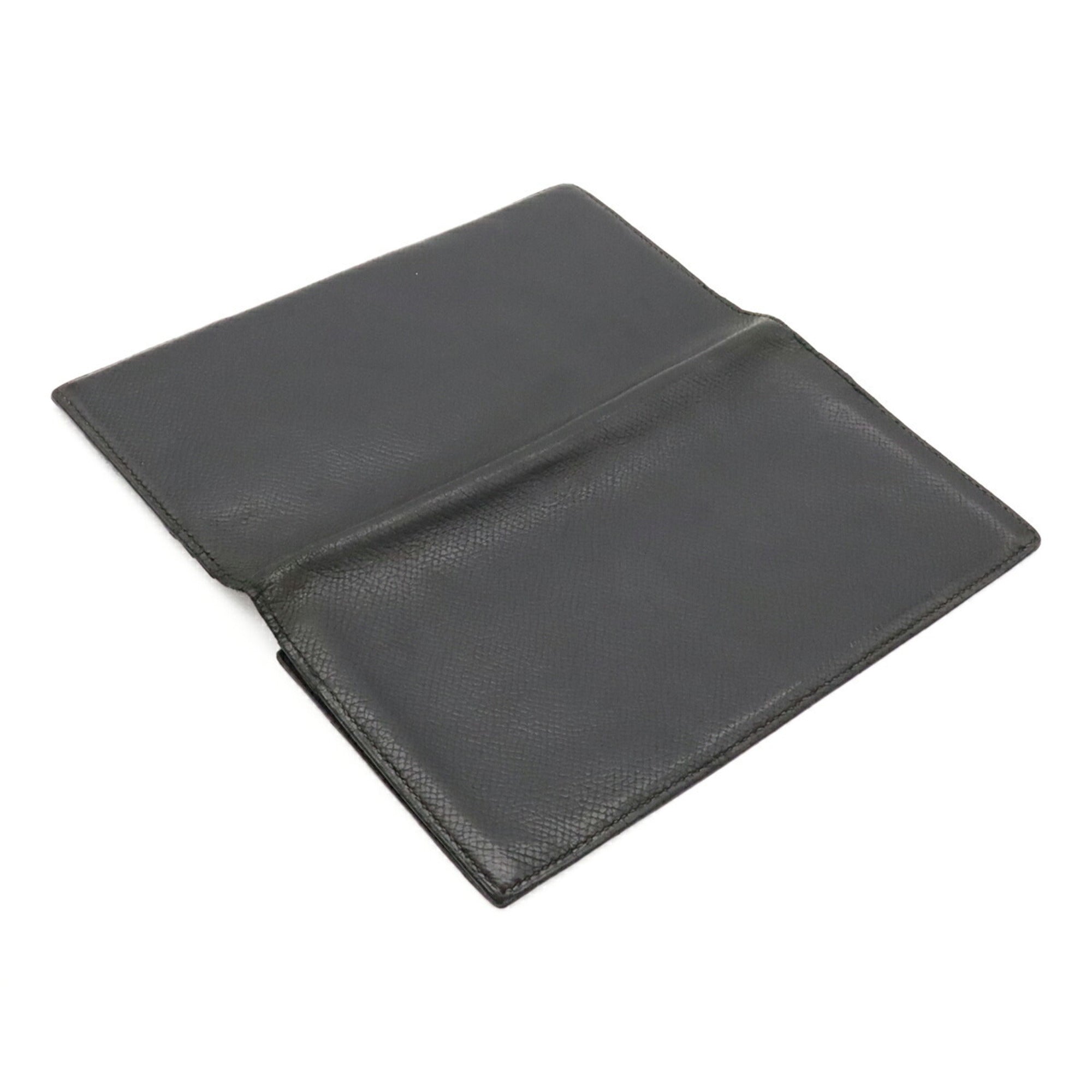 Hermes Black Epsom Leather Long Bill Wallet (Bi-Fold) (Pre-Owned)