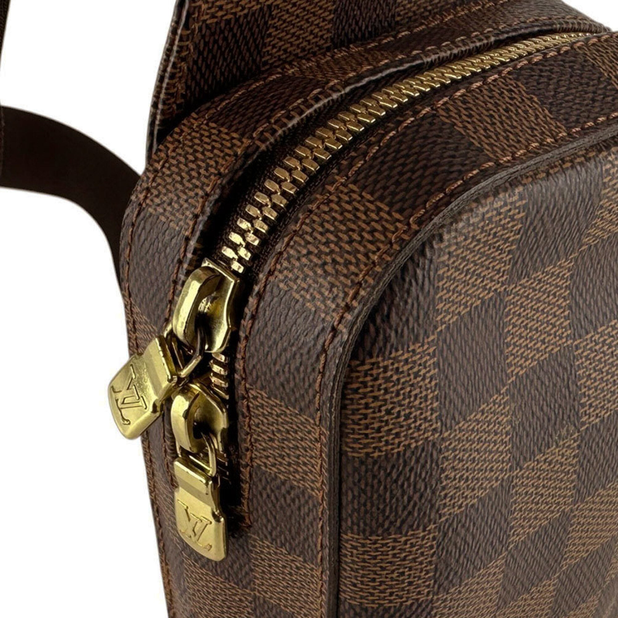 Louis Vuitton Damier Canvas Ebene Damier Canvas Shoulder Bag (Pre-Owned)