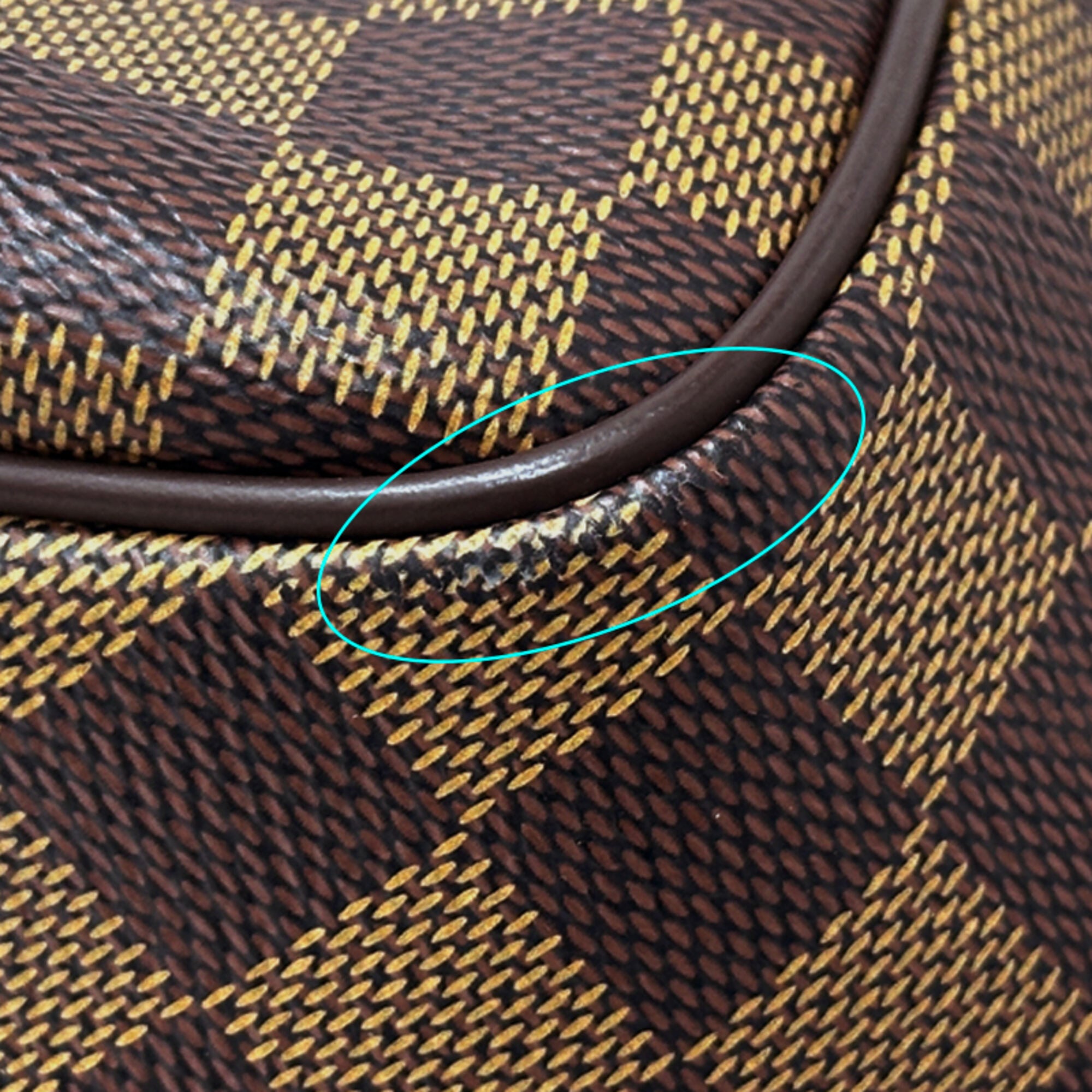 Louis Vuitton Damier Brown Ebene Damier Canvas Handbag Shoulder Bag (Pre-Owned)