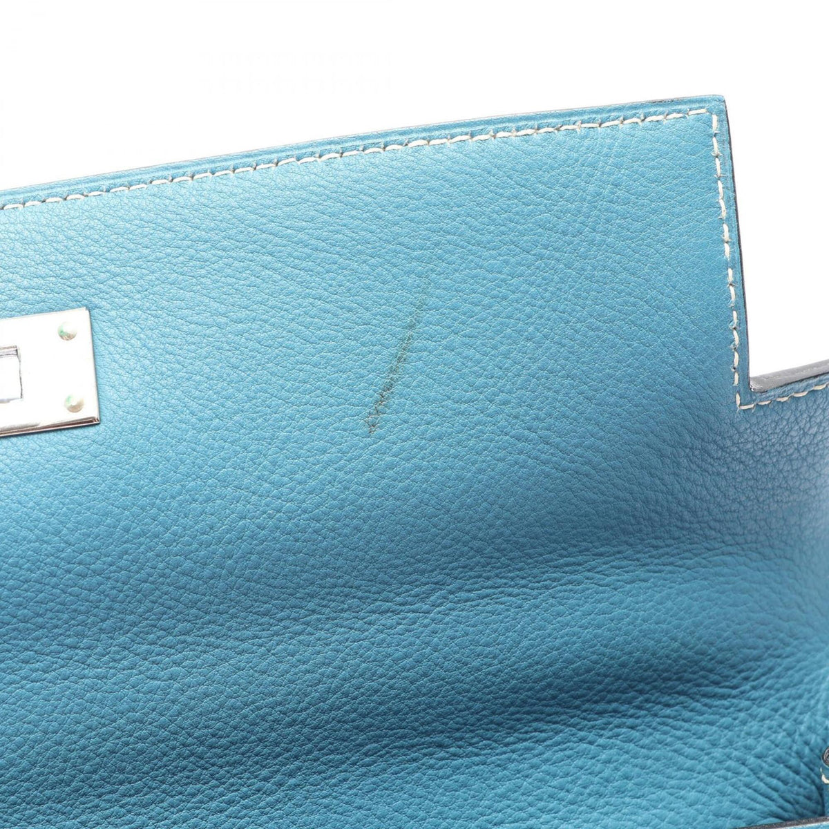 Hermes Blue Taurillon Clemence Leather Backpack Handbag (Pre-Owned)