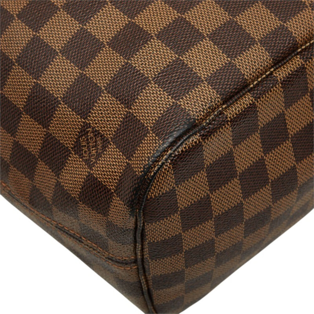 Louis Vuitton Brown Damier Canvas Ebene Pvc Leather Shoulder Bag Tote Bag (Pre-Owned)