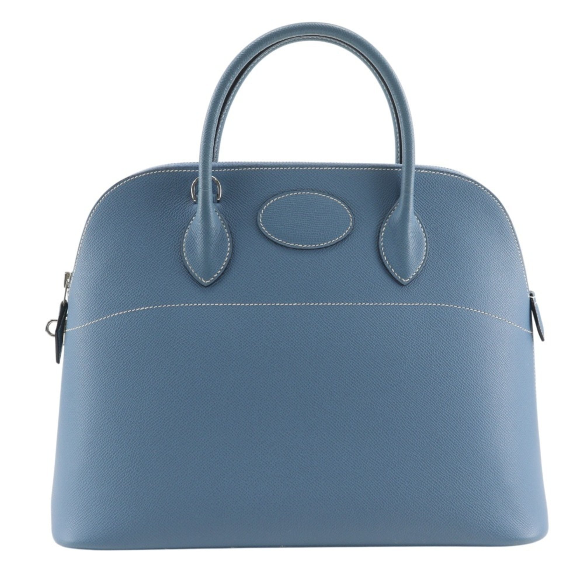 Hermes Bolide Blue Jean Epsom Leather Handbag (Pre-Owned)