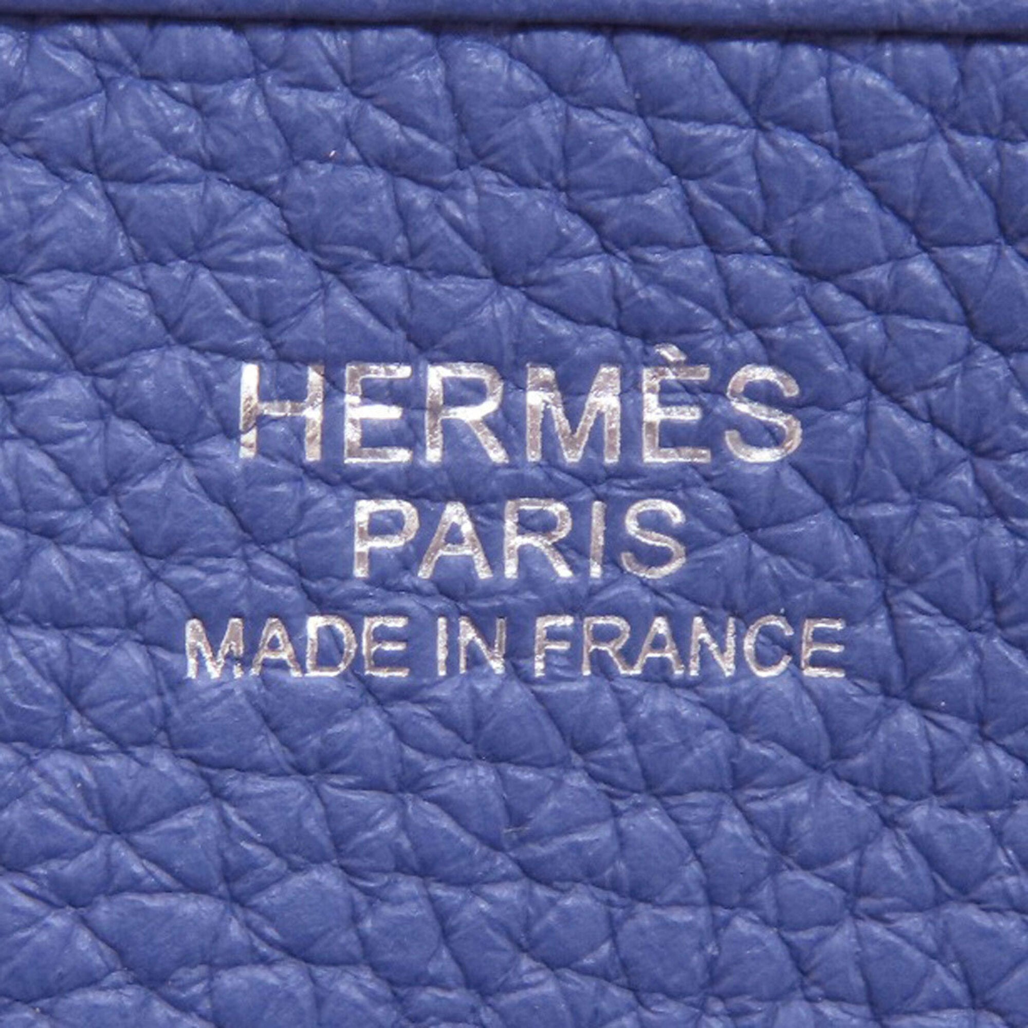 Hermes Taurillon Clemence Leather Shoulder Bag (Pre-Owned)