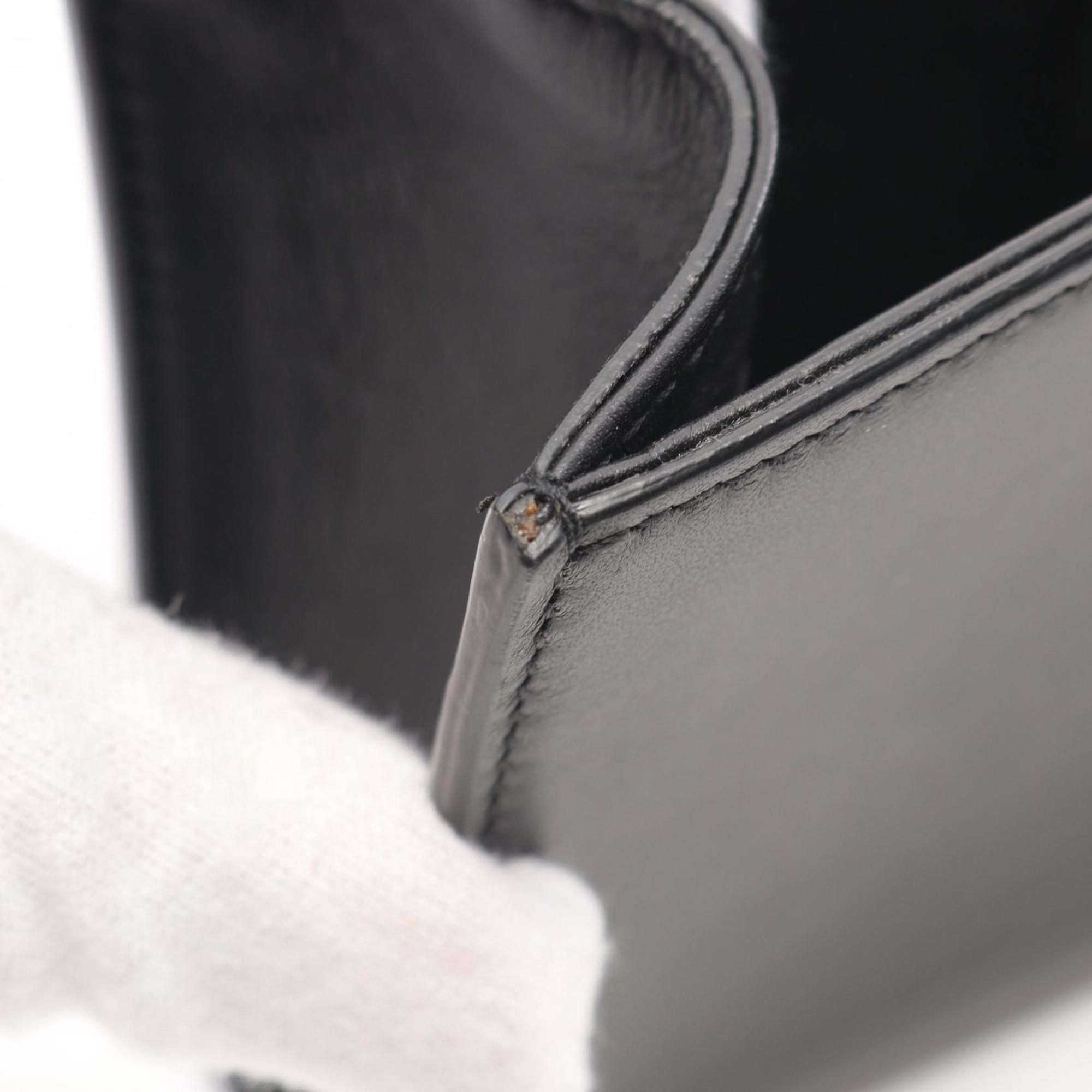 Saint Laurent Black Pink Red Color Leather Clutch Bag (Pre-Owned)