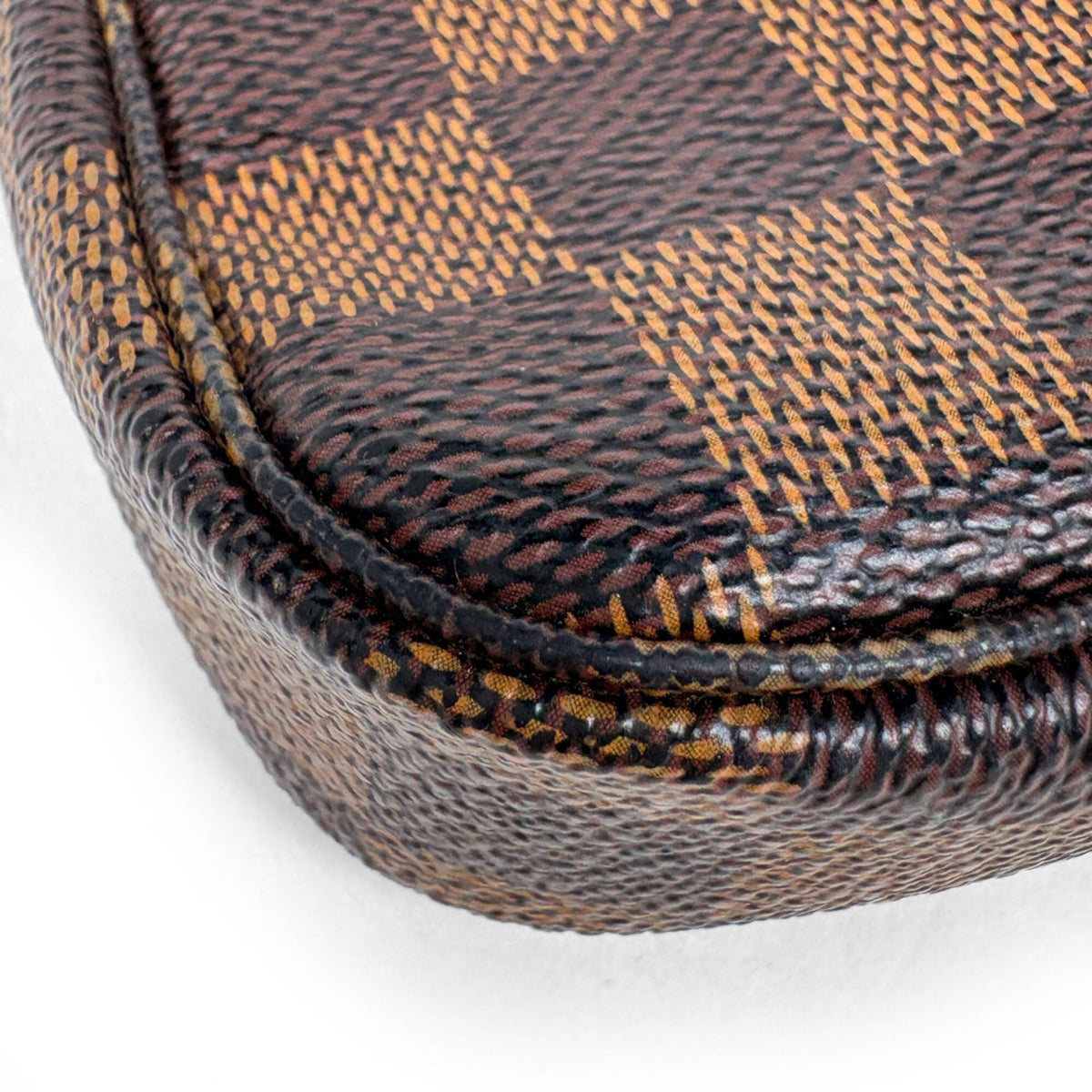 Louis Vuitton Damier Brown Damier Canvas Pochette Pouch (Pre-Owned)