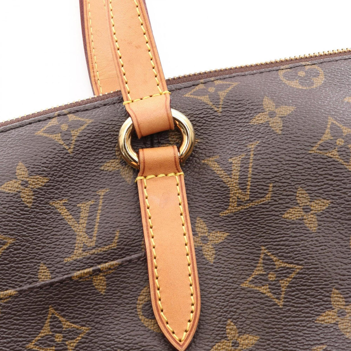 Louis Vuitton Brown Coated Canvas Pvc Monogram Leather Handbag Tote Bag (Pre-Owned)