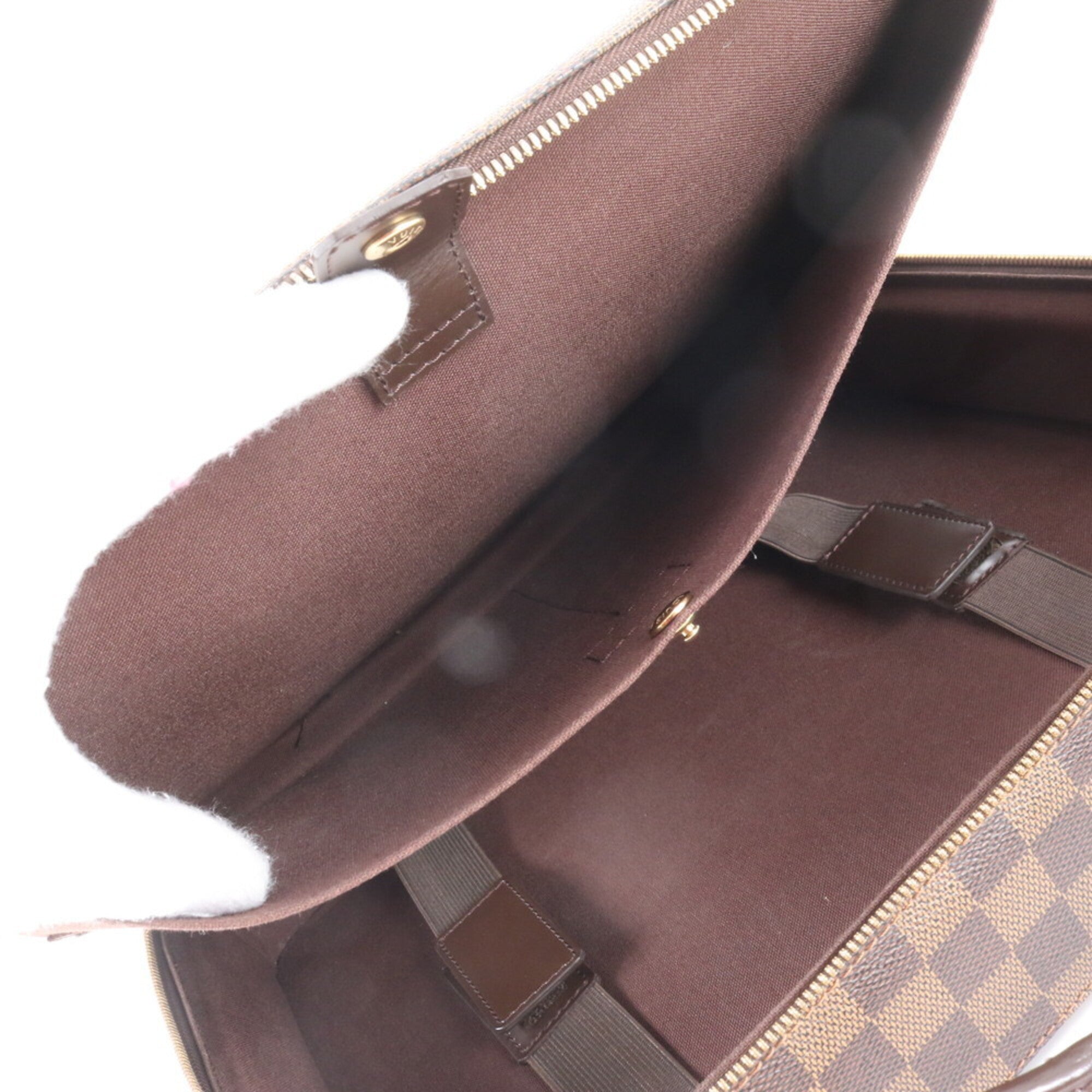 Louis Vuitton Brown Galle Coated Canvas Leather Handbag (Pre-Owned)