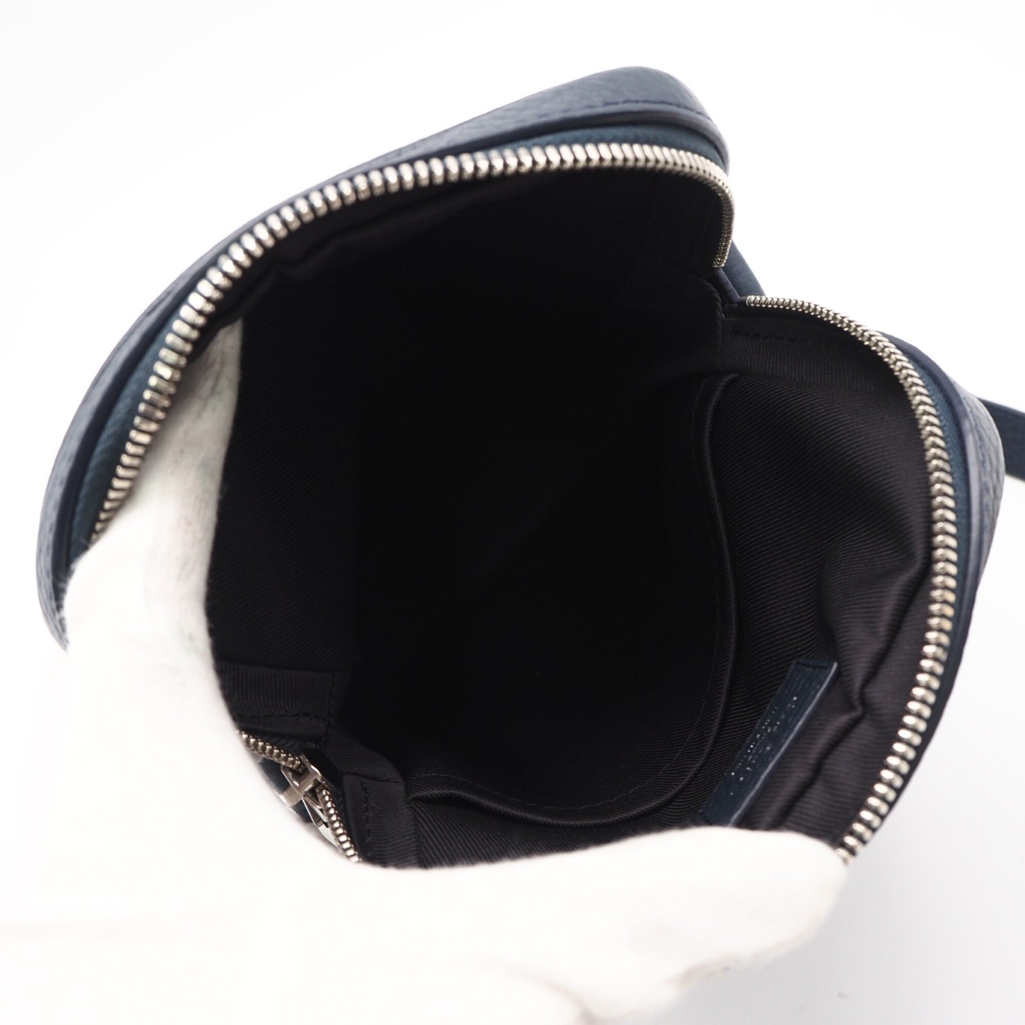Louis Vuitton Navy Leather Shoulder Bag (Pre-Owned)