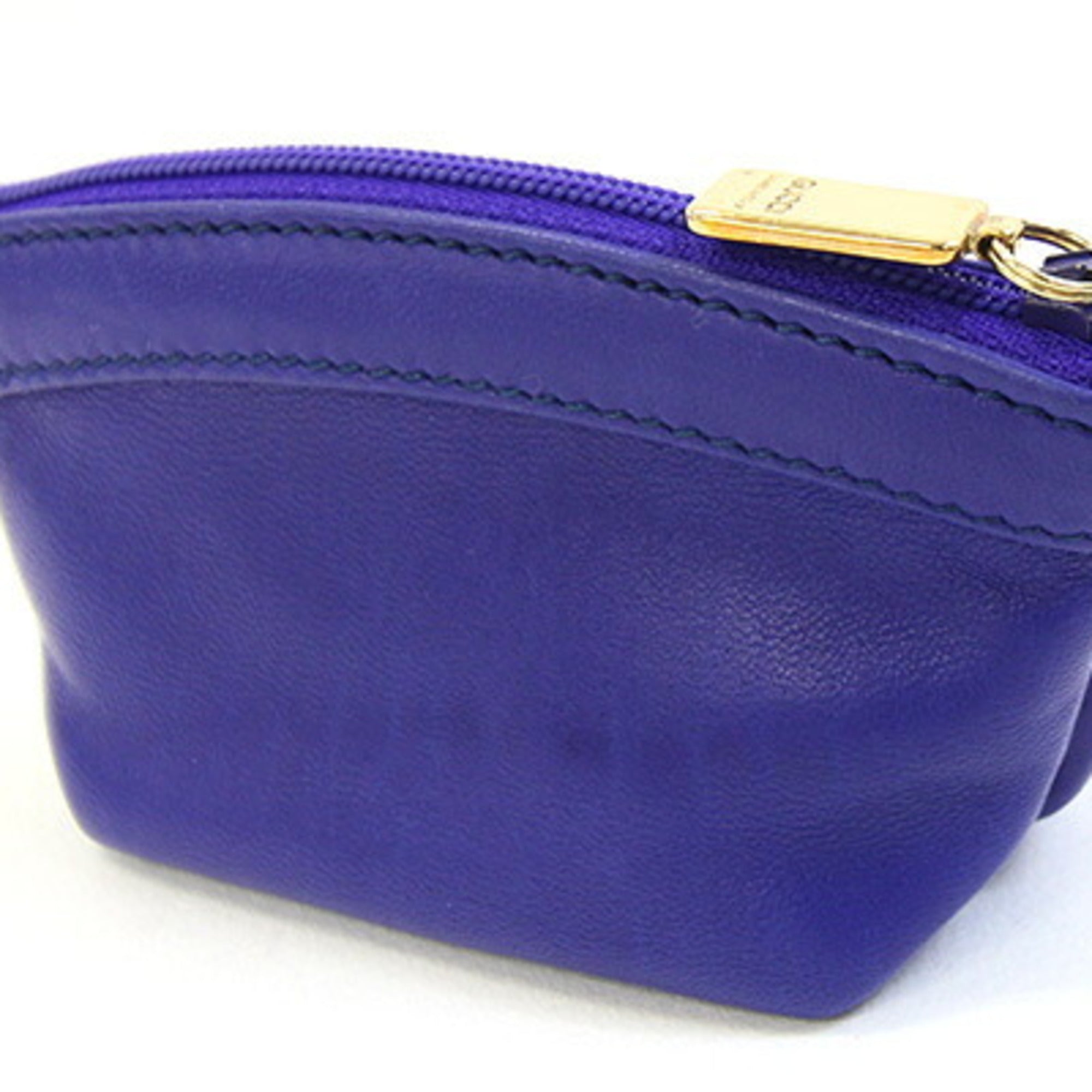 Gucci Blue Leather Coin Purse/Coin Case (Pre-Owned)