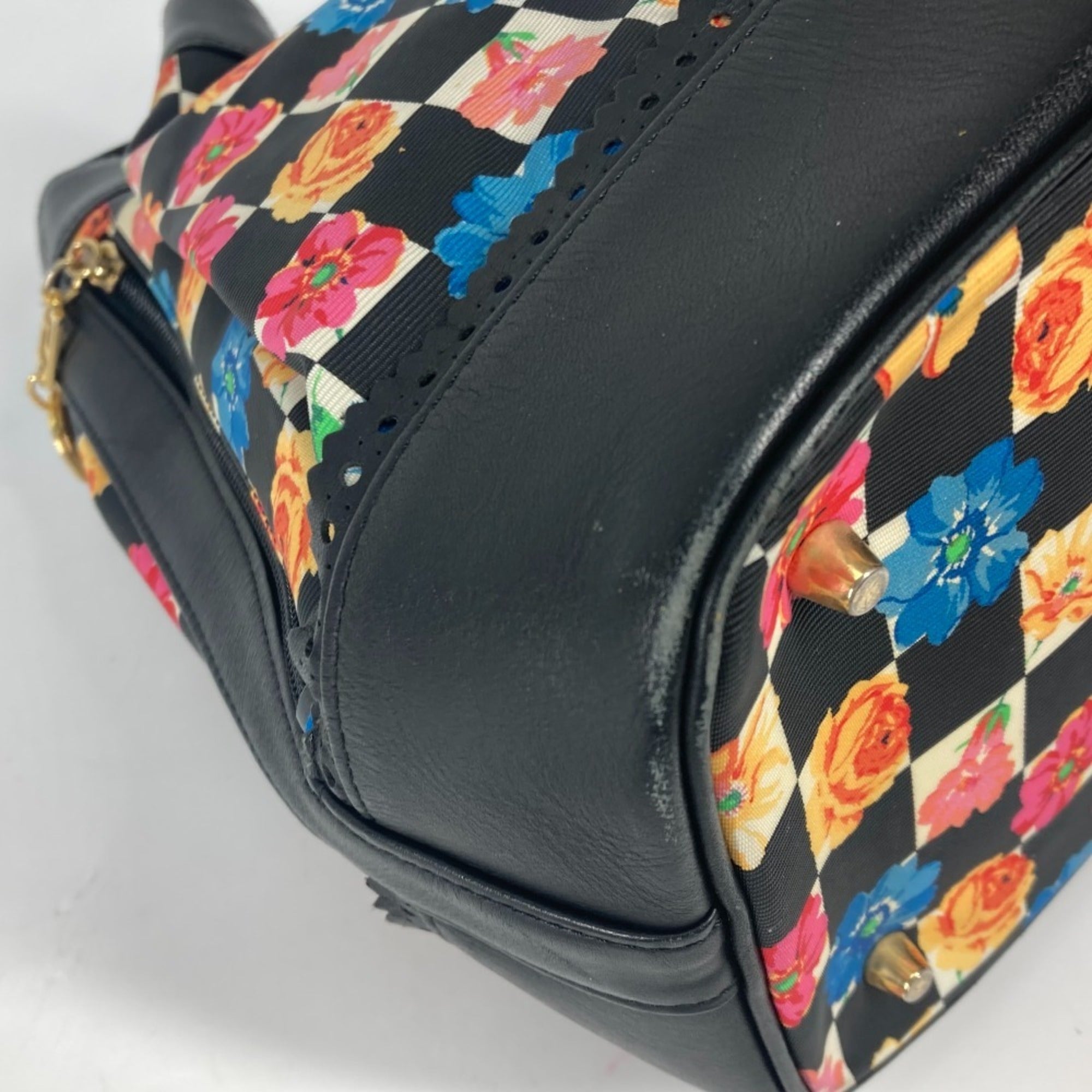Versace Black Multi-Color Pvc Shoulder Bag (Pre-Owned)