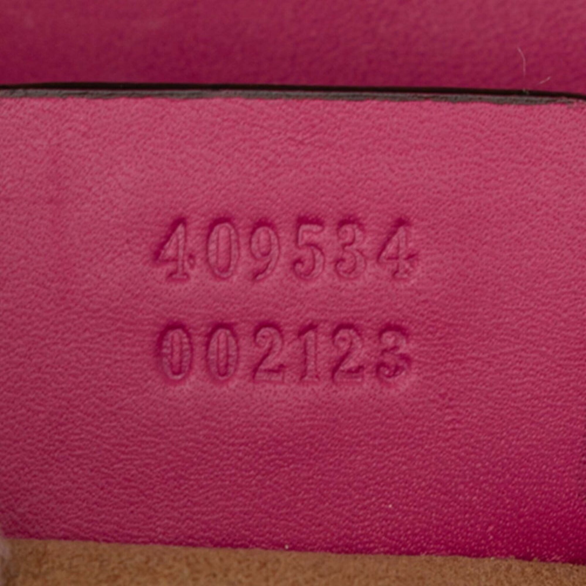 Gucci Beige Pink Red Pvc Leather Handbag Shoulder Bag (Pre-Owned)