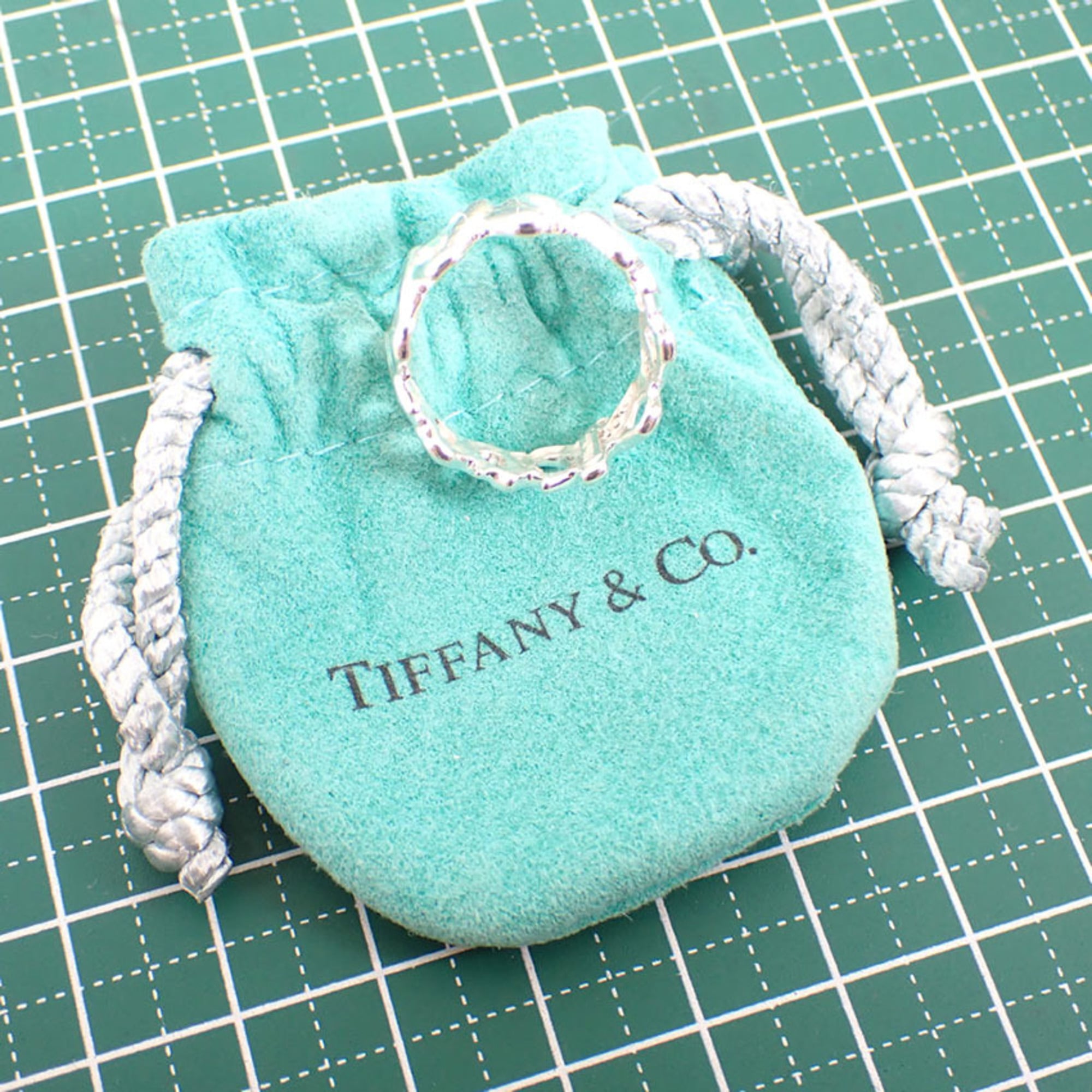Tiffany Sterling Silver 925 Band Ring (Pre-Owned)