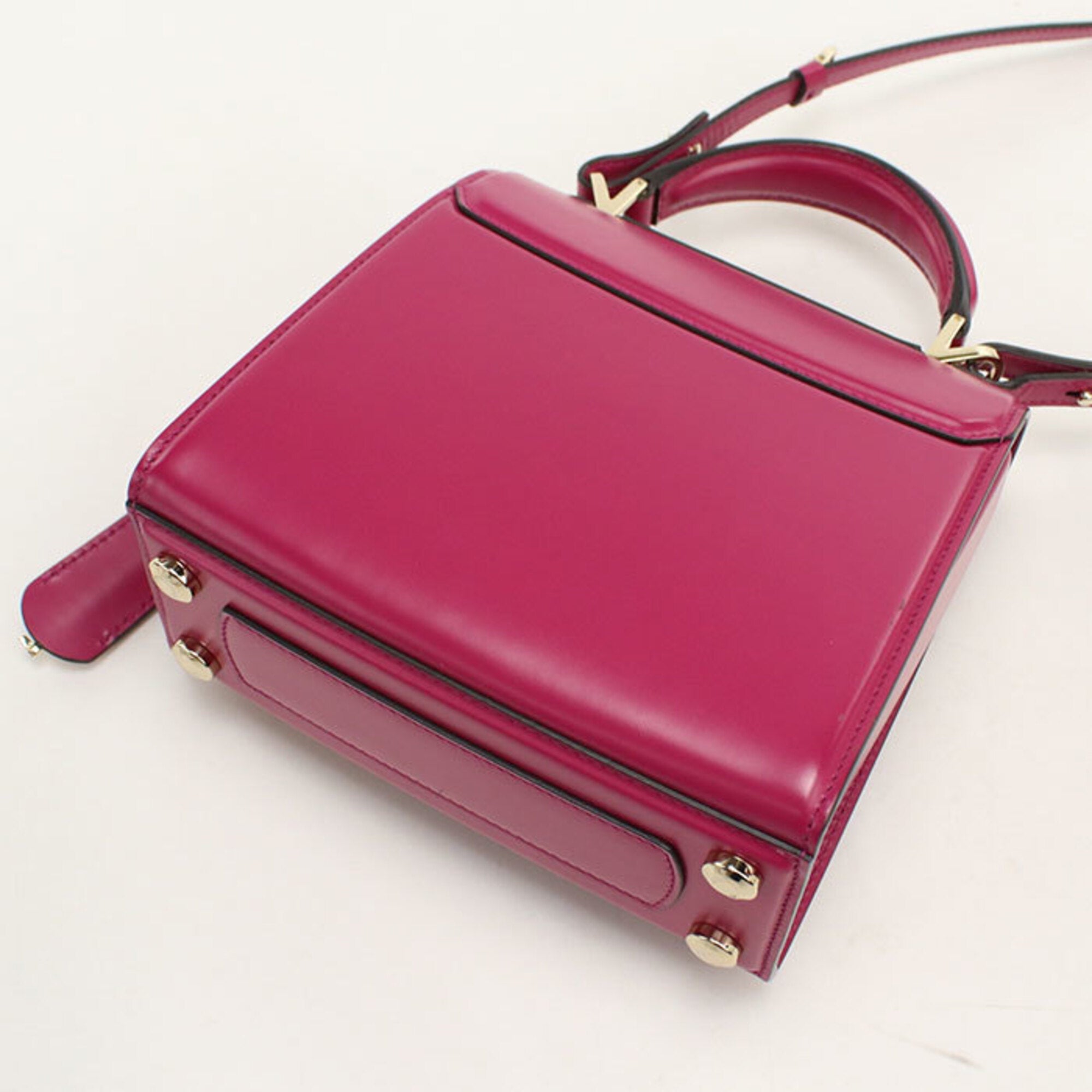 Salvatore Ferragamo Pink Leather Handbag (Pre-Owned)