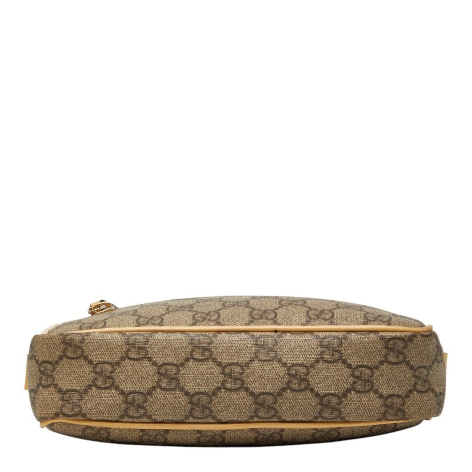 Gucci Beige Pvc Leather Shoulder Bag (Pre-Owned)
