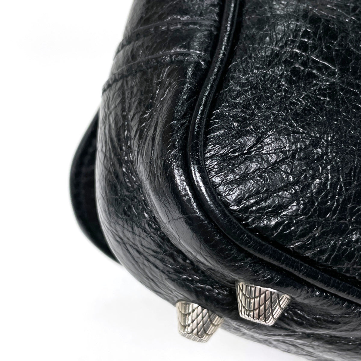 Balenciaga Black Leather Shoulder Bag (Pre-Owned)