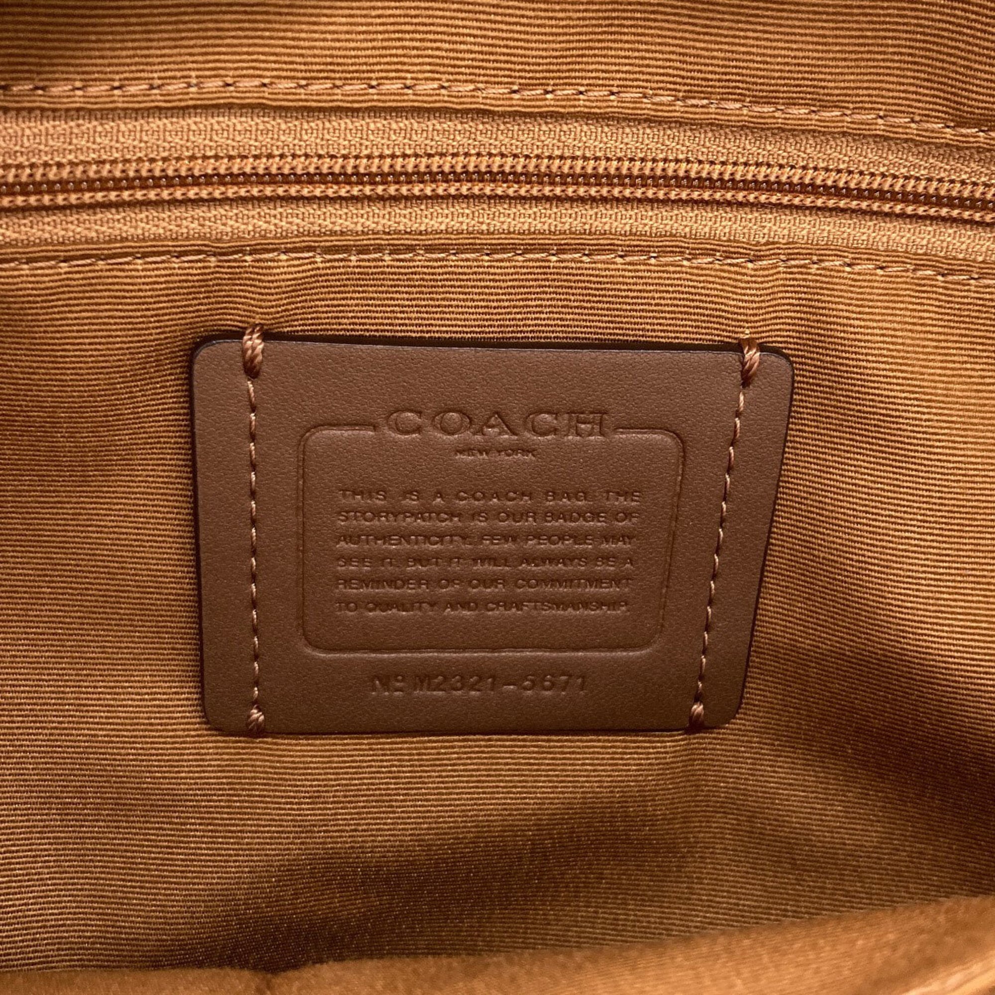Coach Brown White Pvc (Pre-Owned)