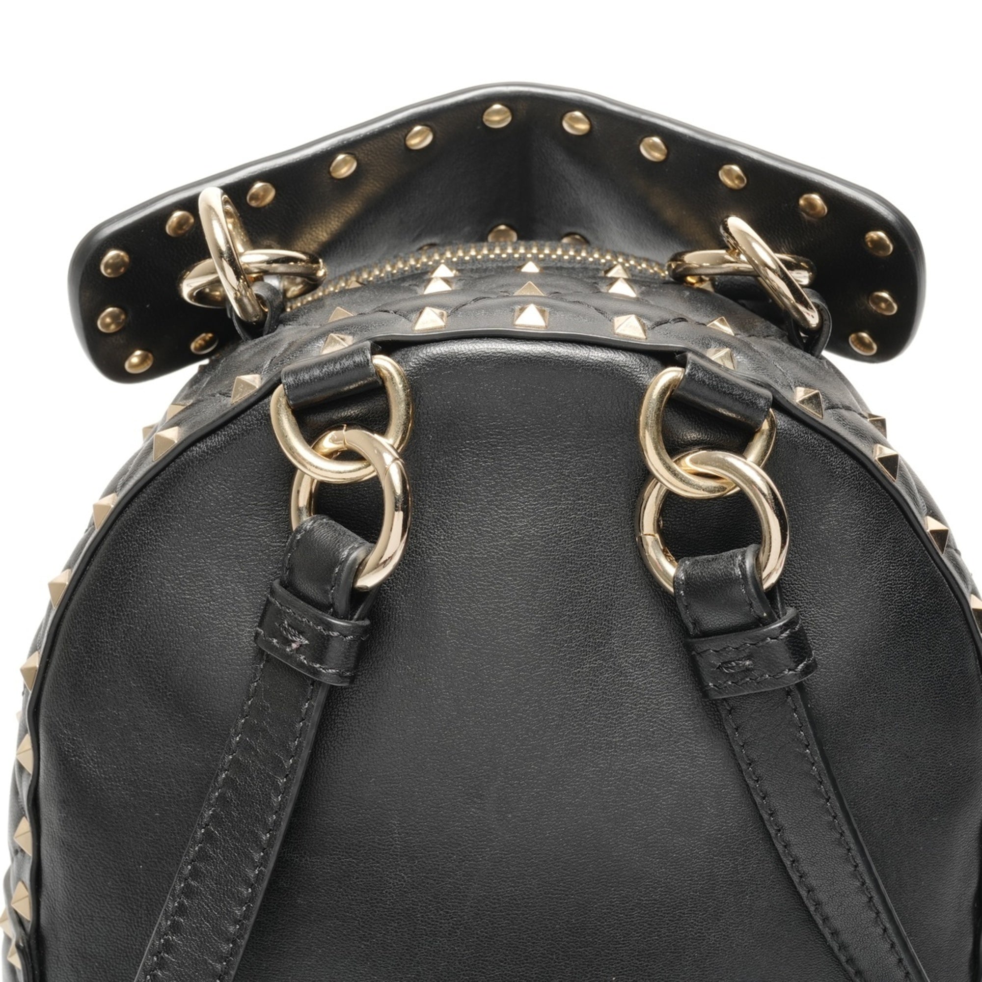 Valentino Black Leather Backpack (Pre-Owned)