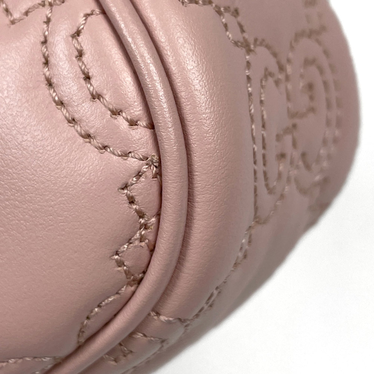 Gucci Pink Leather Shoulder Bag (Pre-Owned)