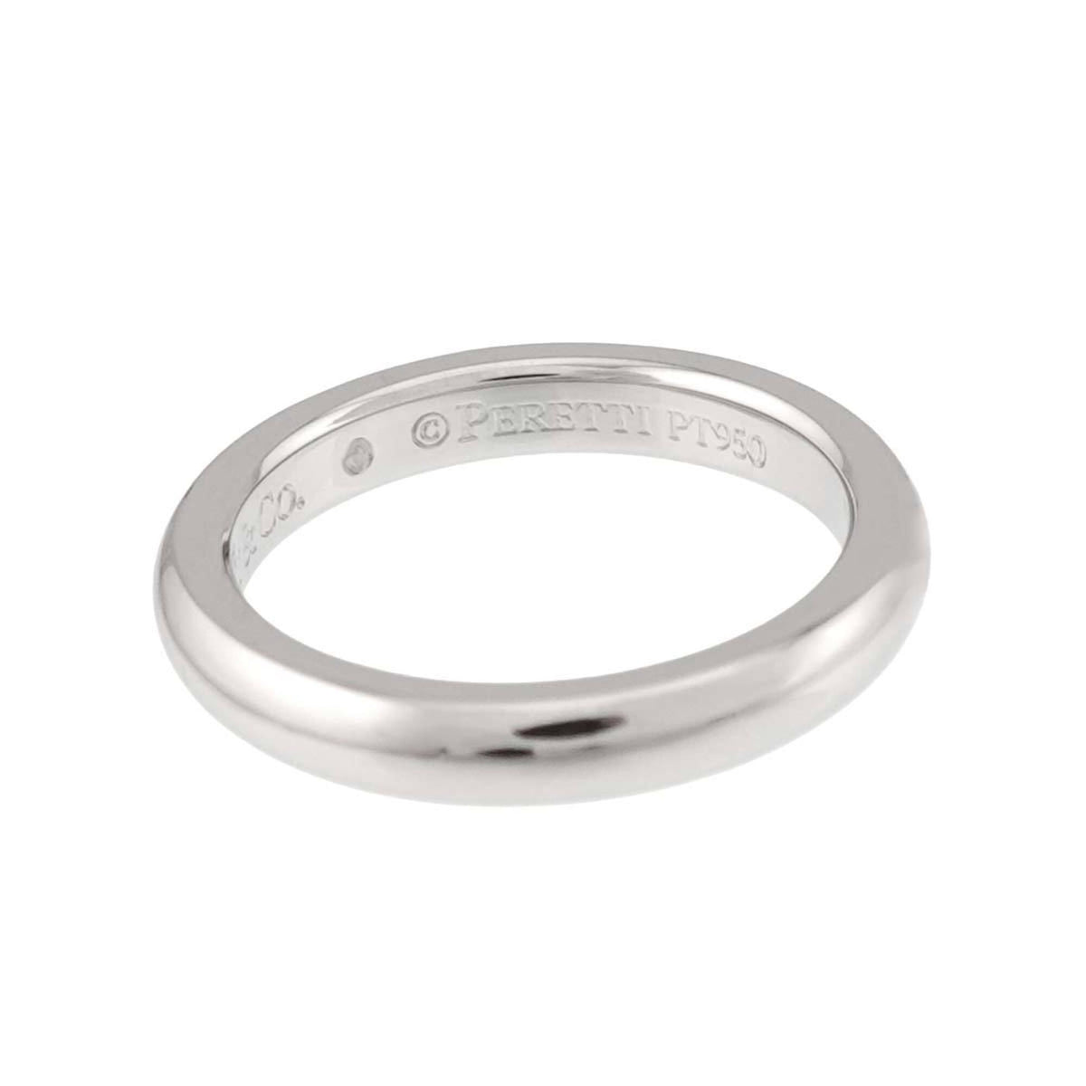 Tiffany Platinum Platinum 950 Band Ring (Pre-Owned)