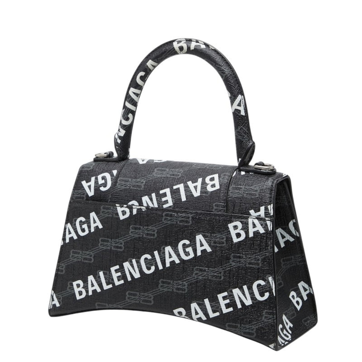 Balenciaga Black Pvc Leather Handbag Shoulder Bag (Pre-Owned)