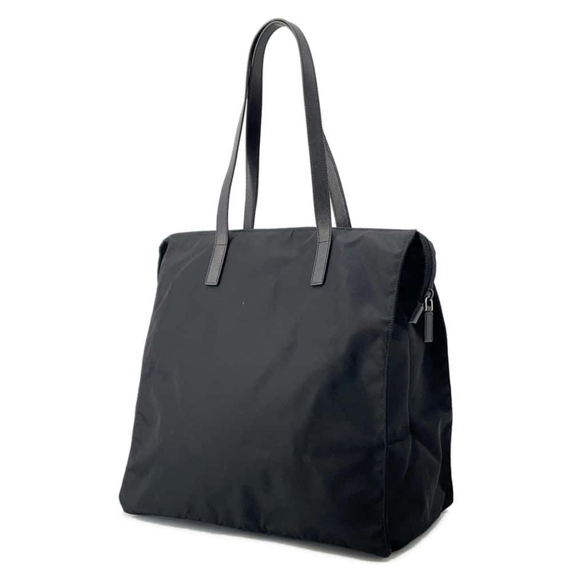 Prada Black Nylon Shopping Bag Tote Bag (Pre-Owned)