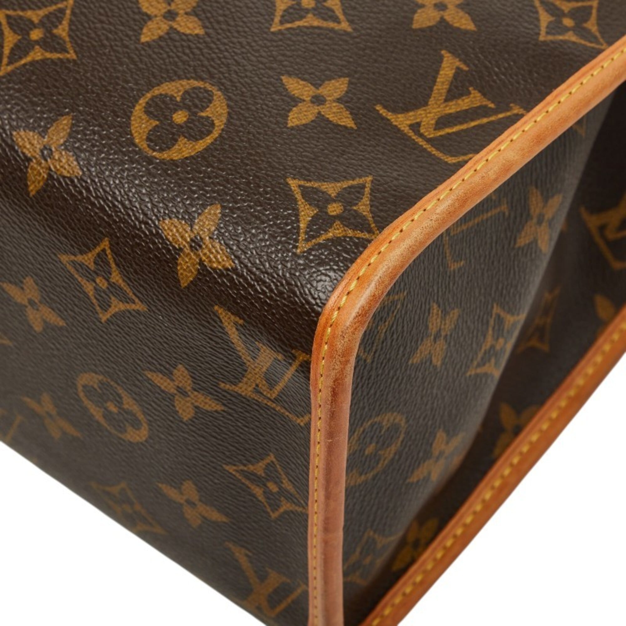 Louis Vuitton Monogram Brown Pvc Leather Tote Bag (Pre-Owned)