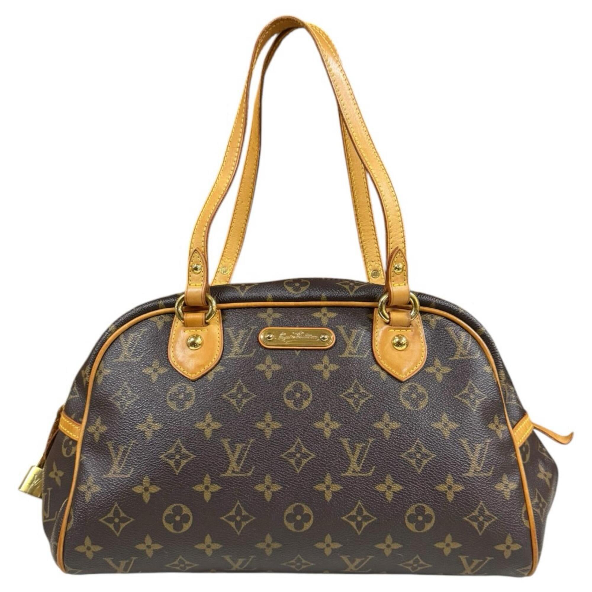 Louis Vuitton Brown Monogram Canvas Shoulder Bag (Pre-Owned)