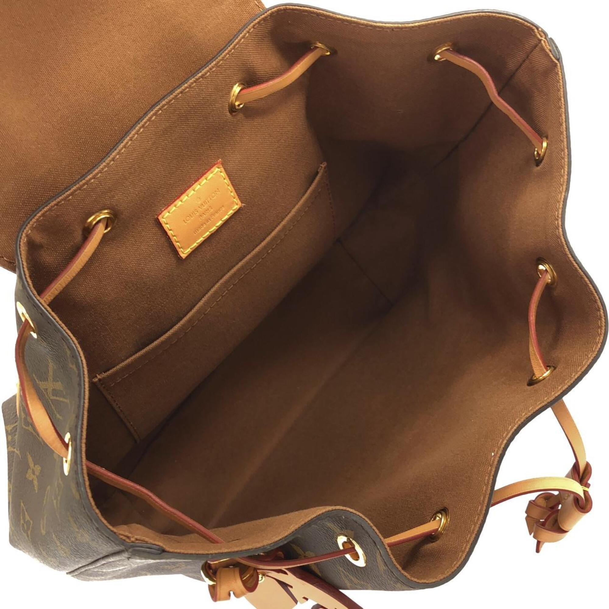 Louis Vuitton Marron Coated Canvas Backpack (Pre-Owned)