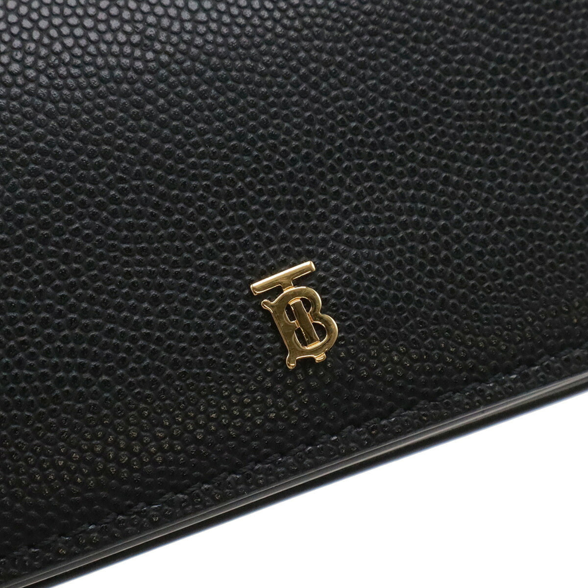 Burberry Black Leather Chain/Shoulder Wallet (Pre-Owned)
