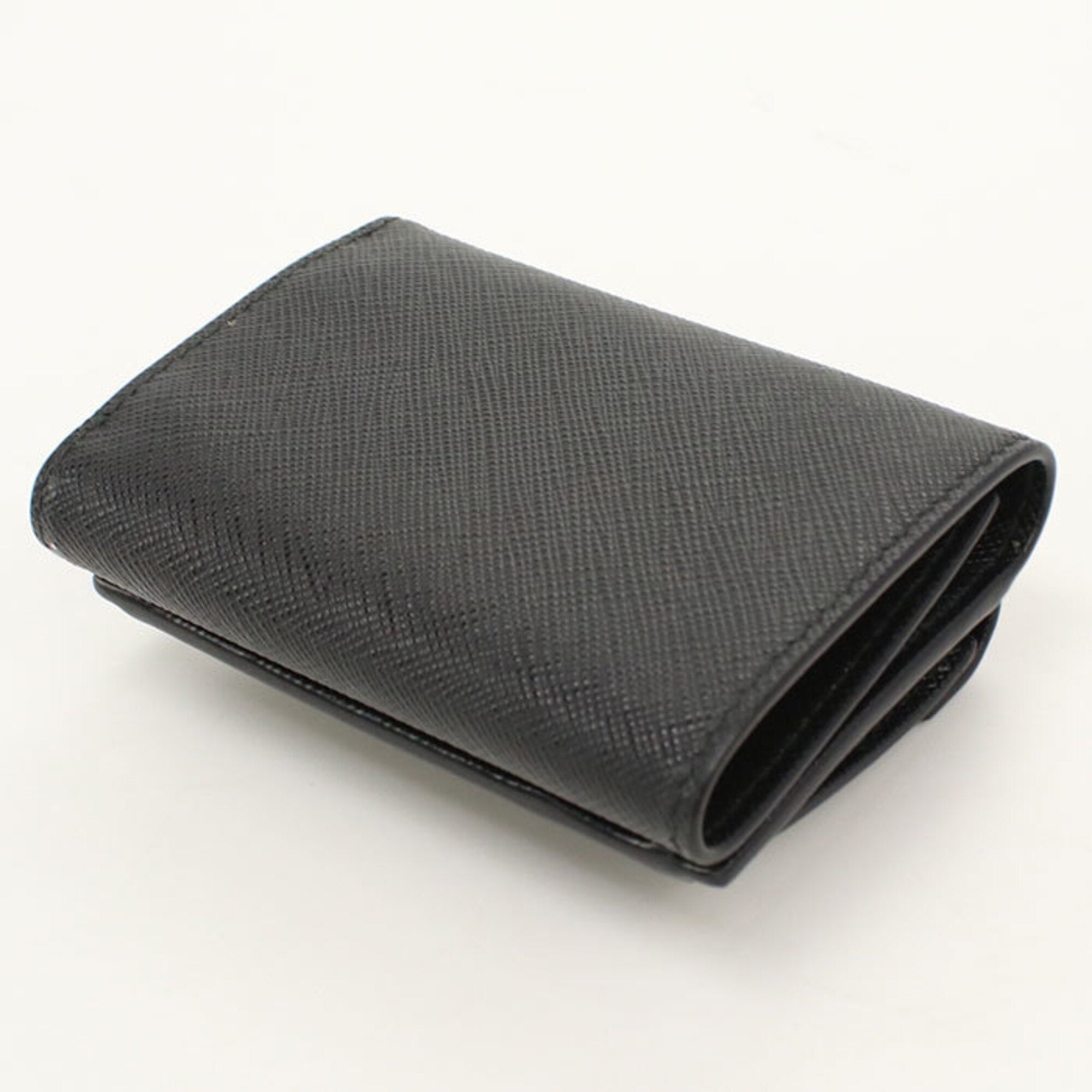 Prada Black Leather Wallet (Tri-Fold) (Pre-Owned)