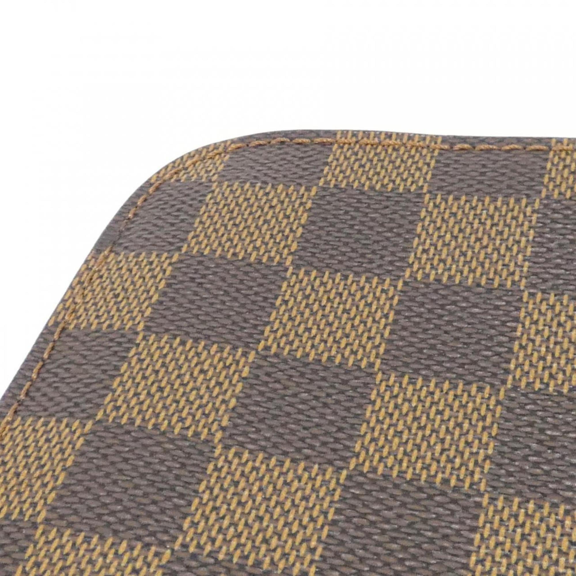 Louis Vuitton Brown Coated Canvas Clutch Bag (Pre-Owned)