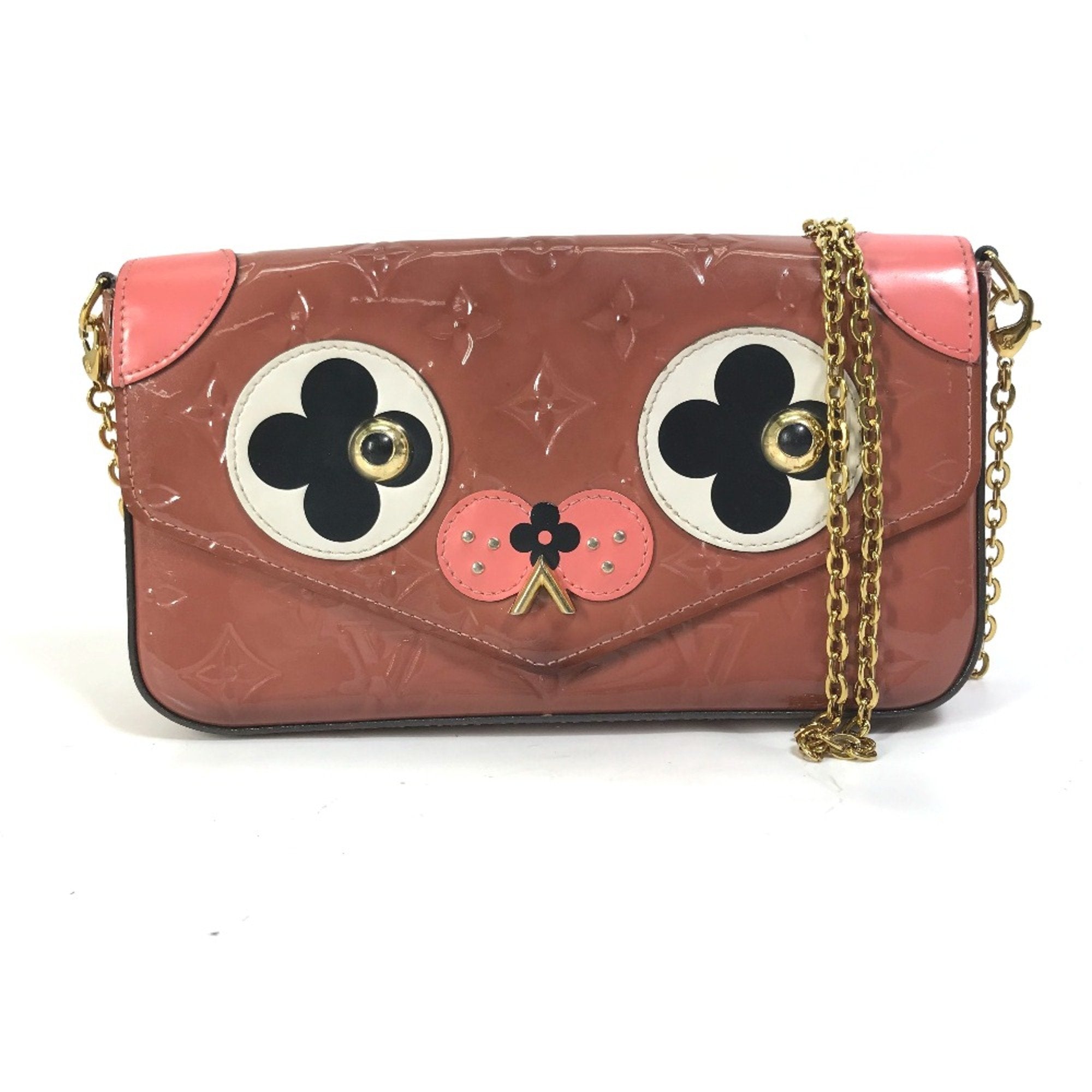 Louis Vuitton Pink Leather Shoulder Bag (Pre-Owned)
