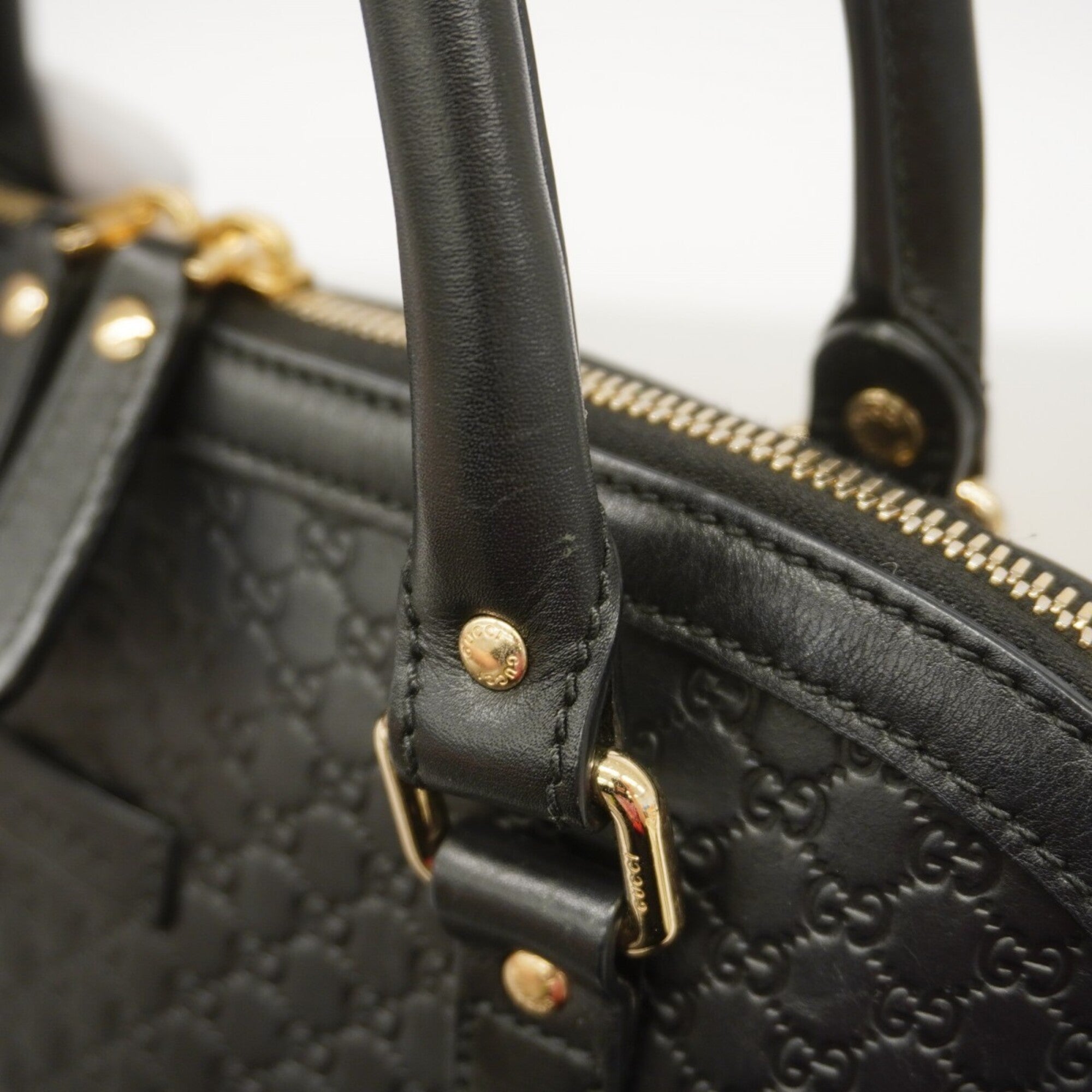 Gucci Black Leather Handbag (Pre-Owned)