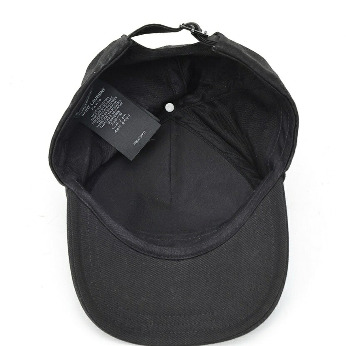 Yves Saint Laurent Black Cotton Linen Cap (Pre-Owned)