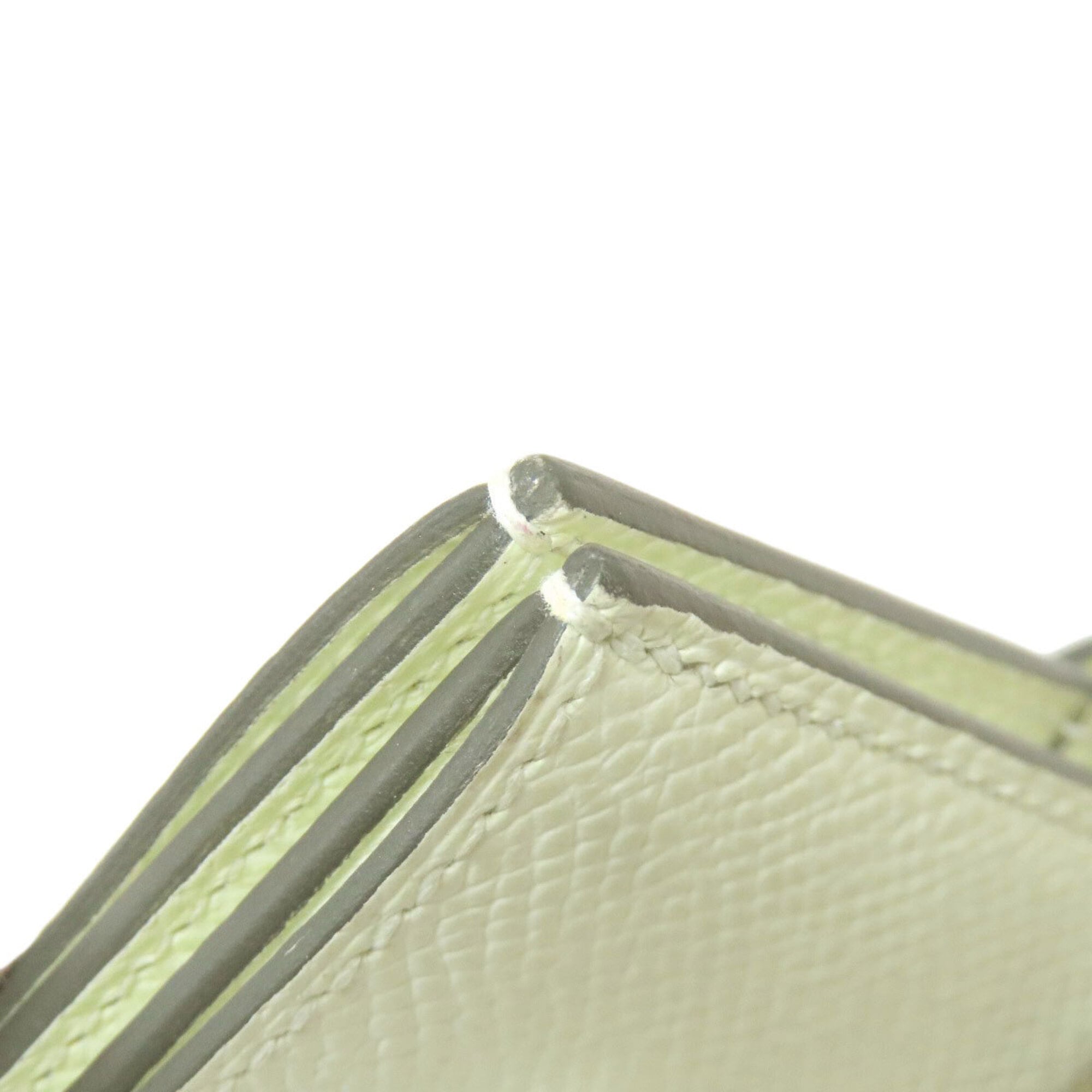 Hermes Pale Green Epsom Leather Wallet (Bi-Fold) (Pre-Owned)