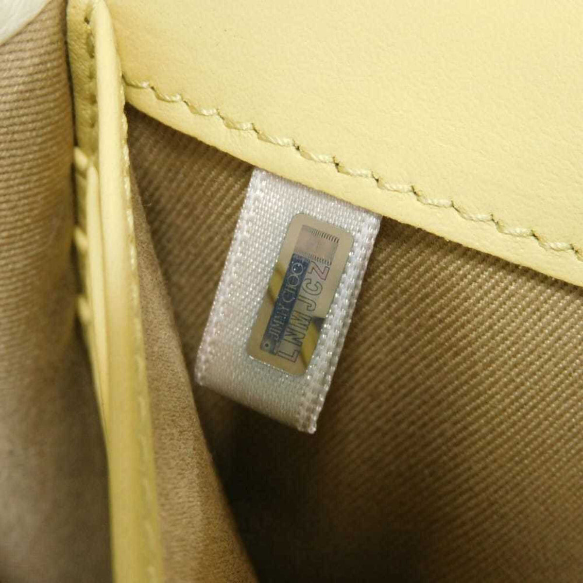 Jimmy Choo Ivory White Leather Shoulder Bag (Pre-Owned)