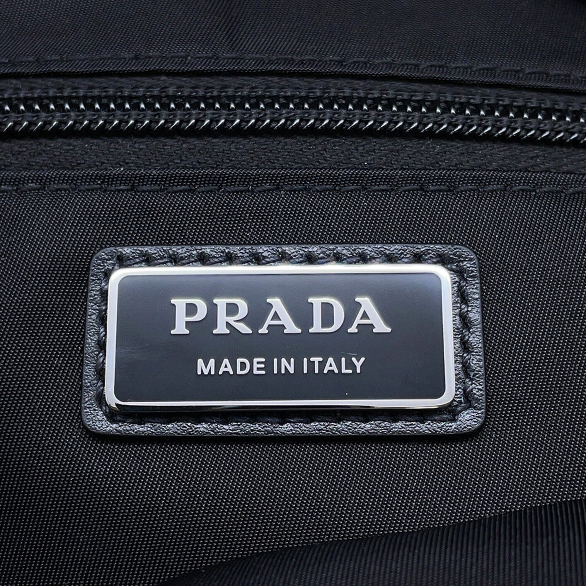 Prada Black Nylon Handbag Shoulder Bag (Pre-Owned)