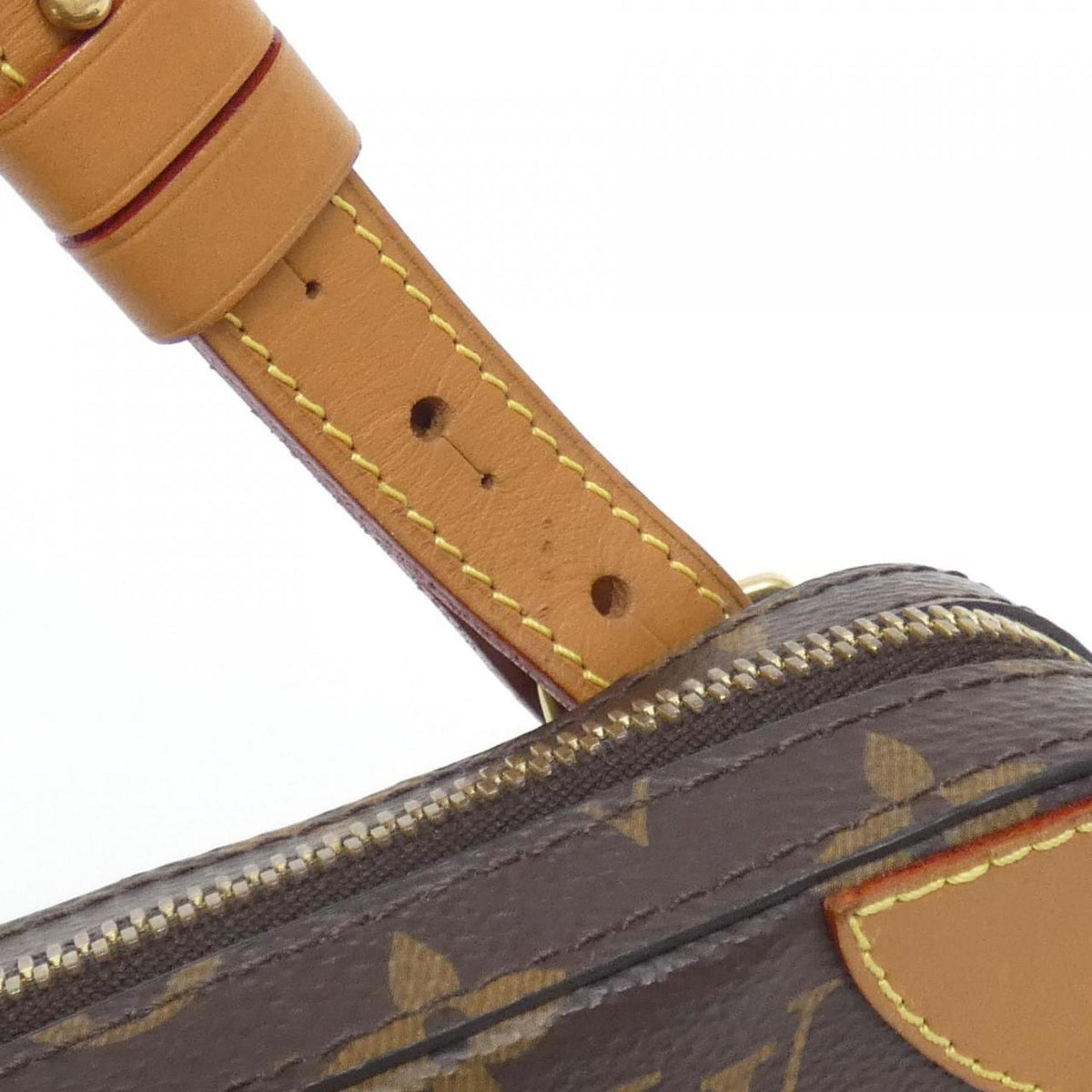 Louis Vuitton Monogram Marron Coated Canvas Shoulder Bag (Pre-Owned)