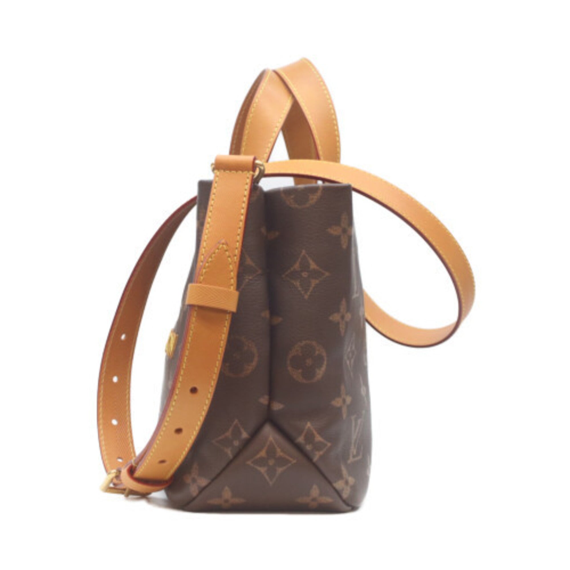 Louis Vuitton Brown Monogram Shoulder Bag Tote Bag (Pre-Owned)