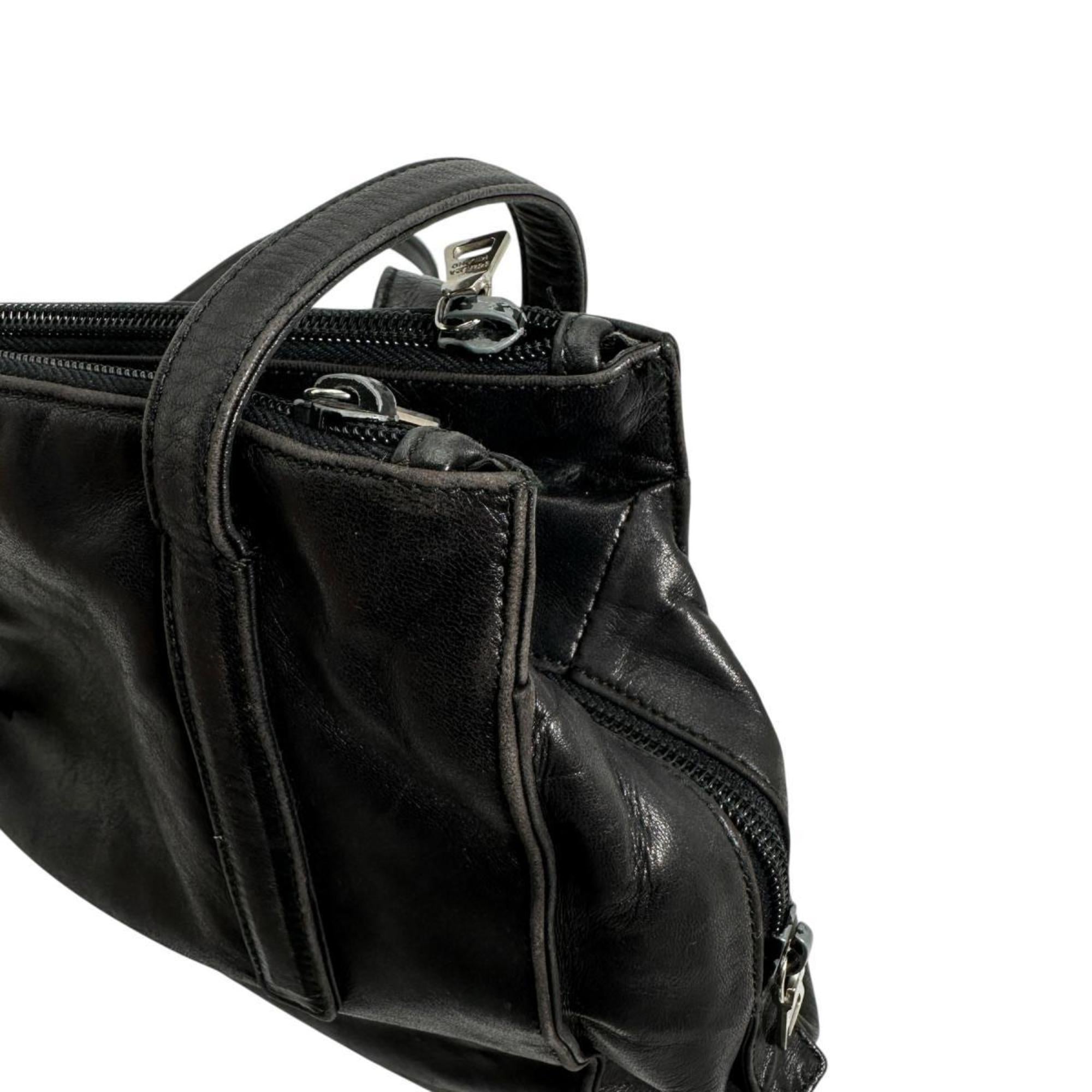 Prada Black Leather Tote Bag (Pre-Owned)
