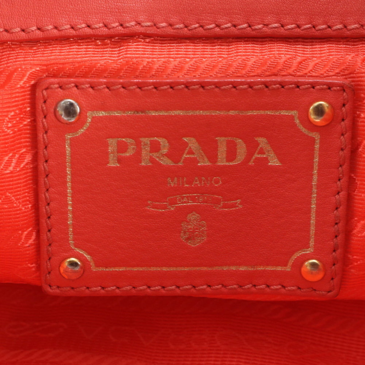 Prada Pink Leather Nylon Handbag Shoulder Bag Tote Bag (Pre-Owned)