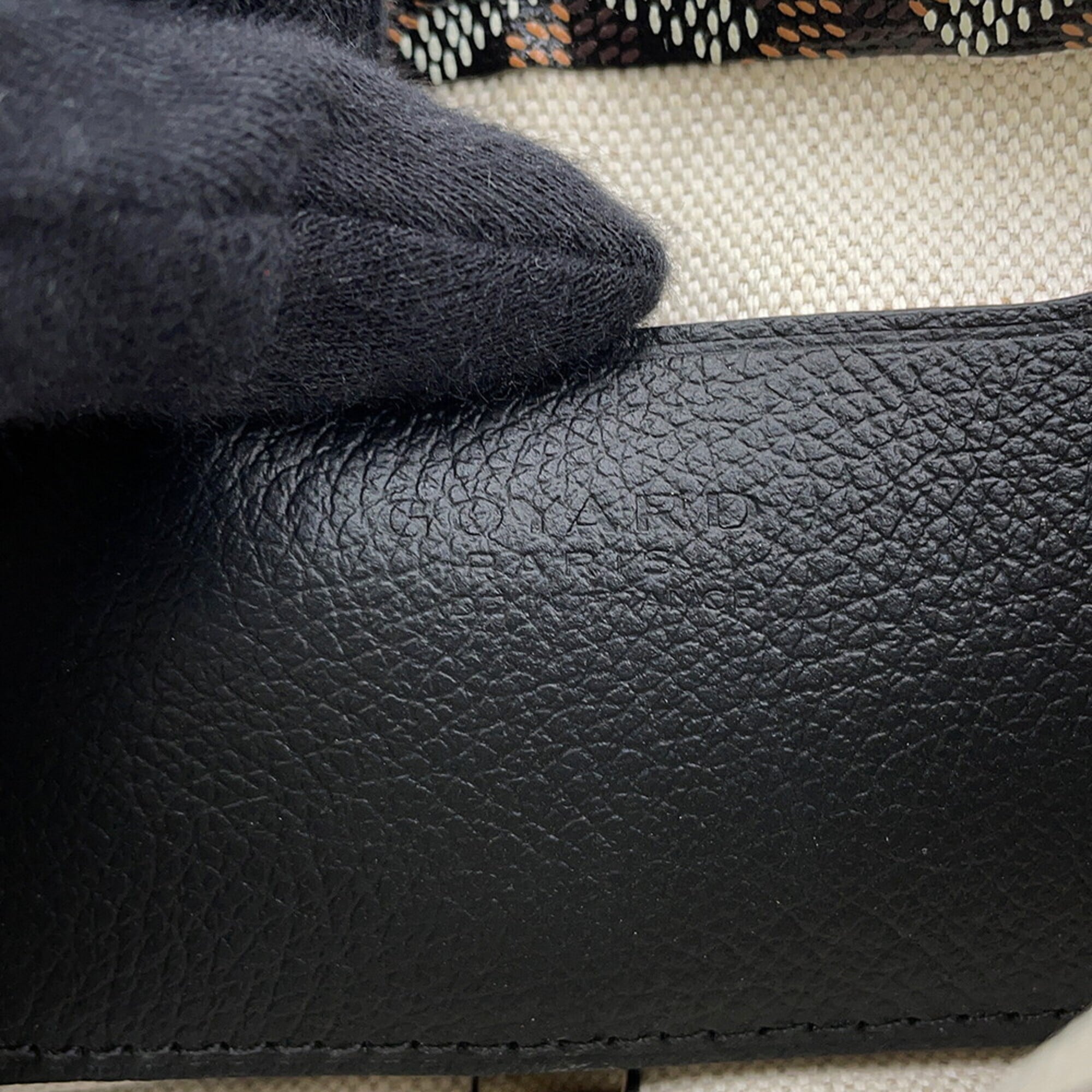 Goyard Black Pvc Leather Handbag Shoulder Bag (Pre-Owned)