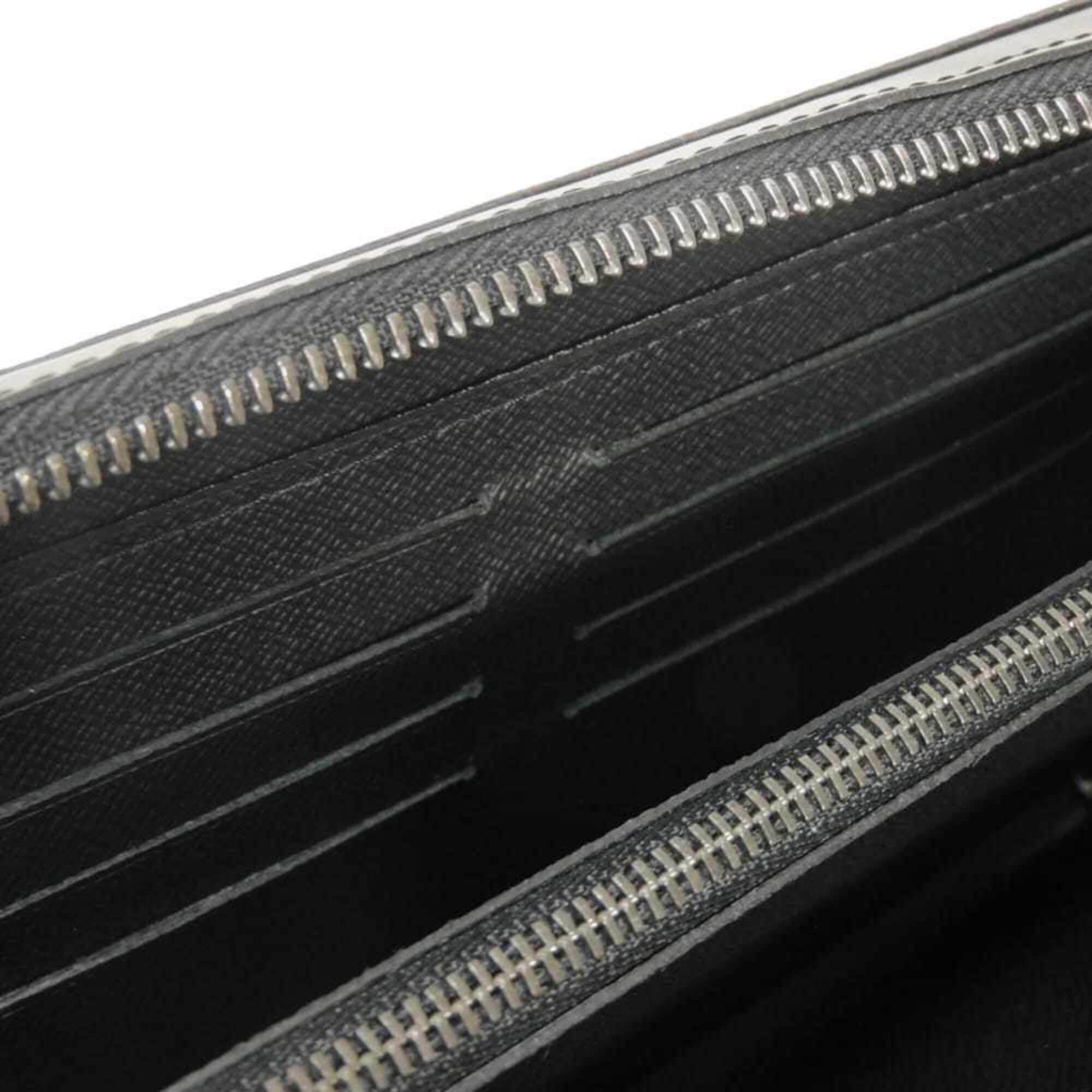 Louis Vuitton Monogram Eclipse Black Noir Monogram Eclipse Leather Long Wallet (Bi-Fold) (Pre-Owned)