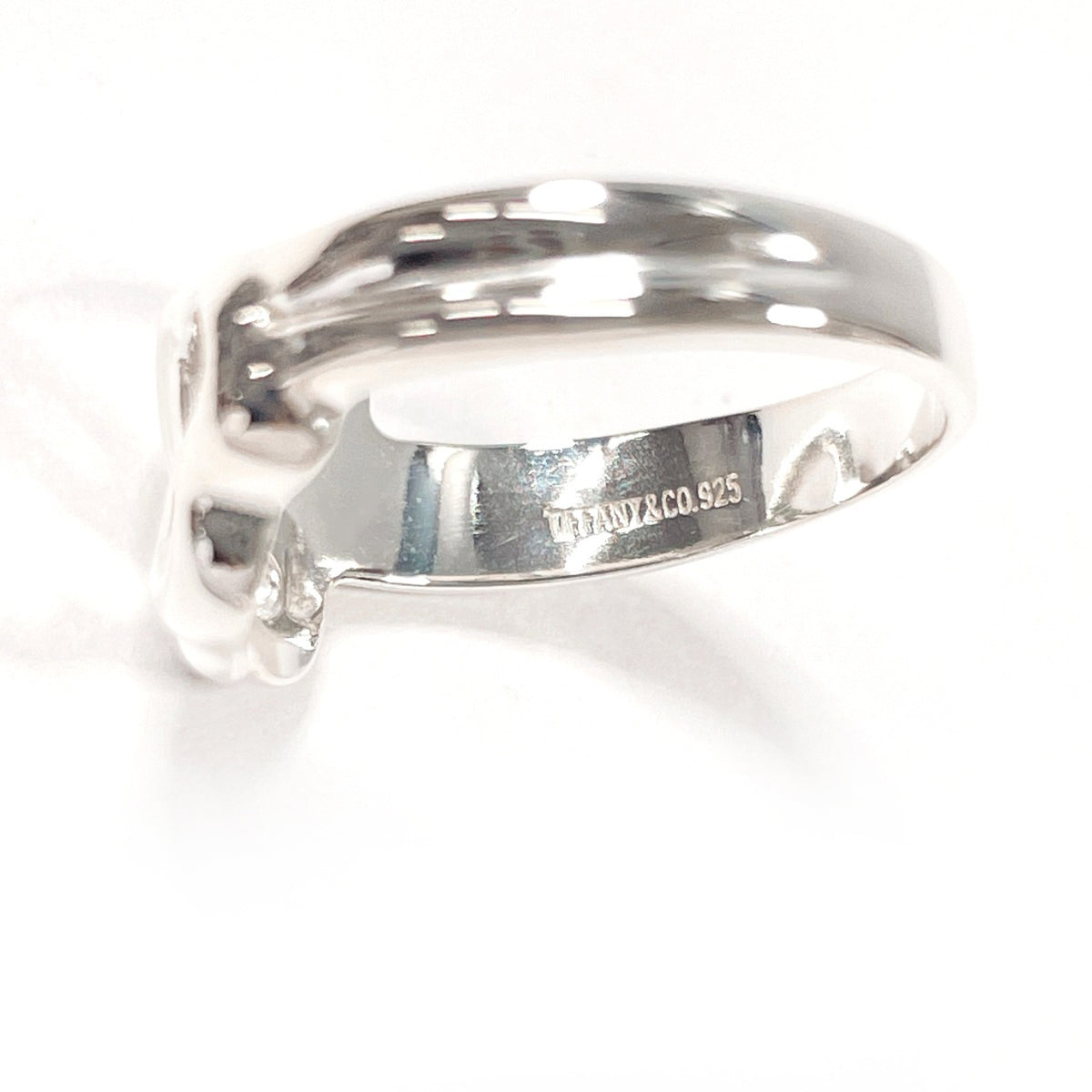 Tiffany Silver Silver 925 Band Ring (Pre-Owned)