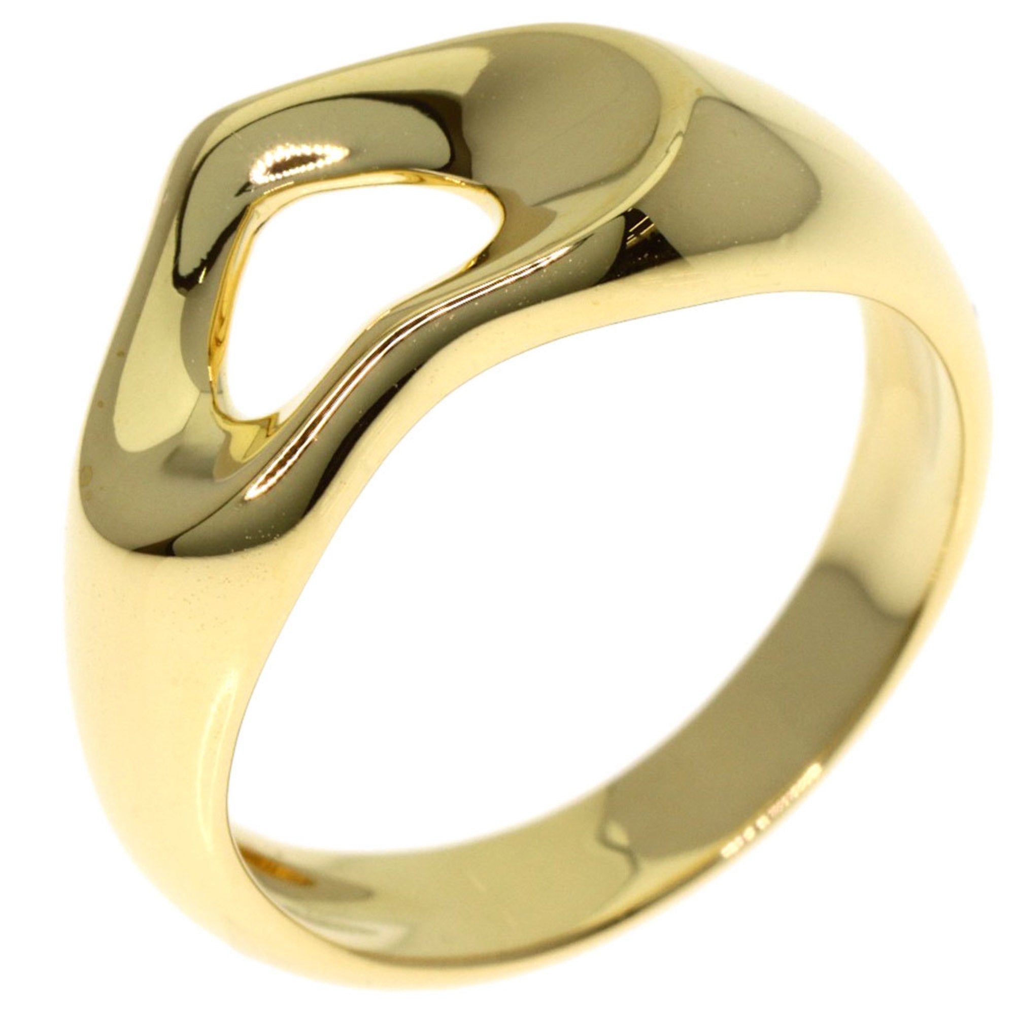 Tiffany Open Heart Yellow Gold (18K) Band Ring (Pre-Owned)